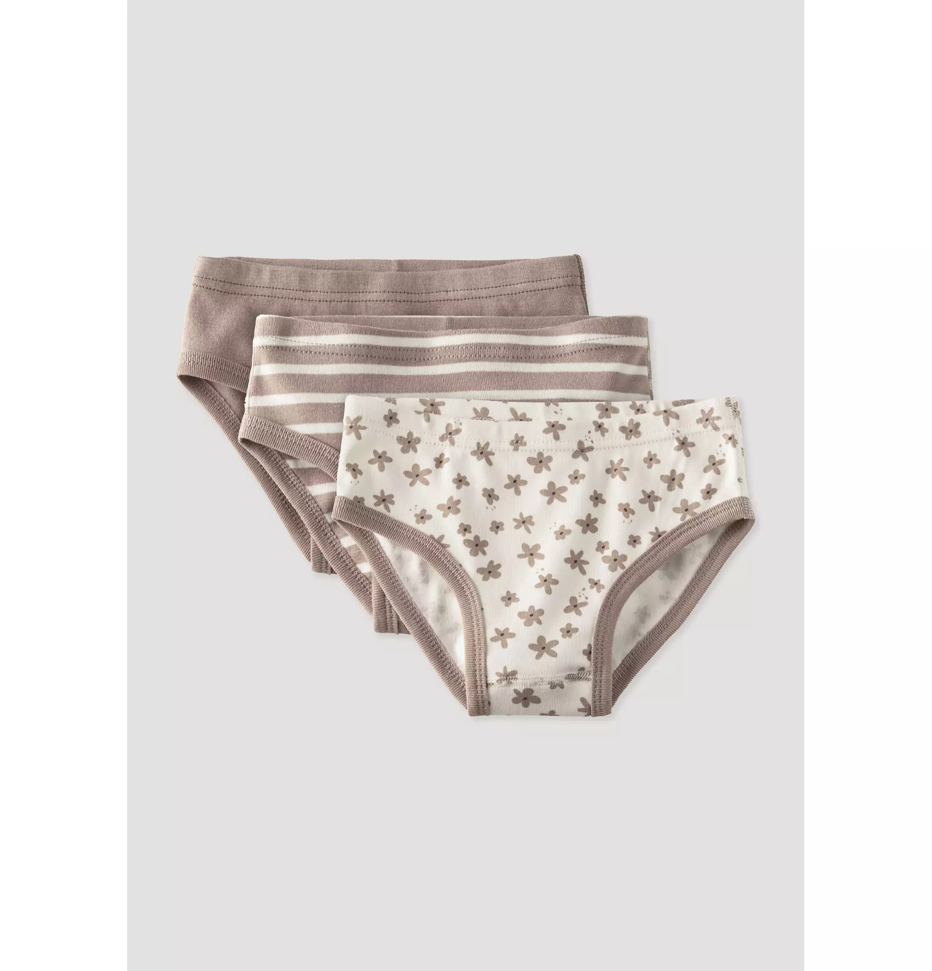 3-pack of girls' panties made from pure organic cotton 54524