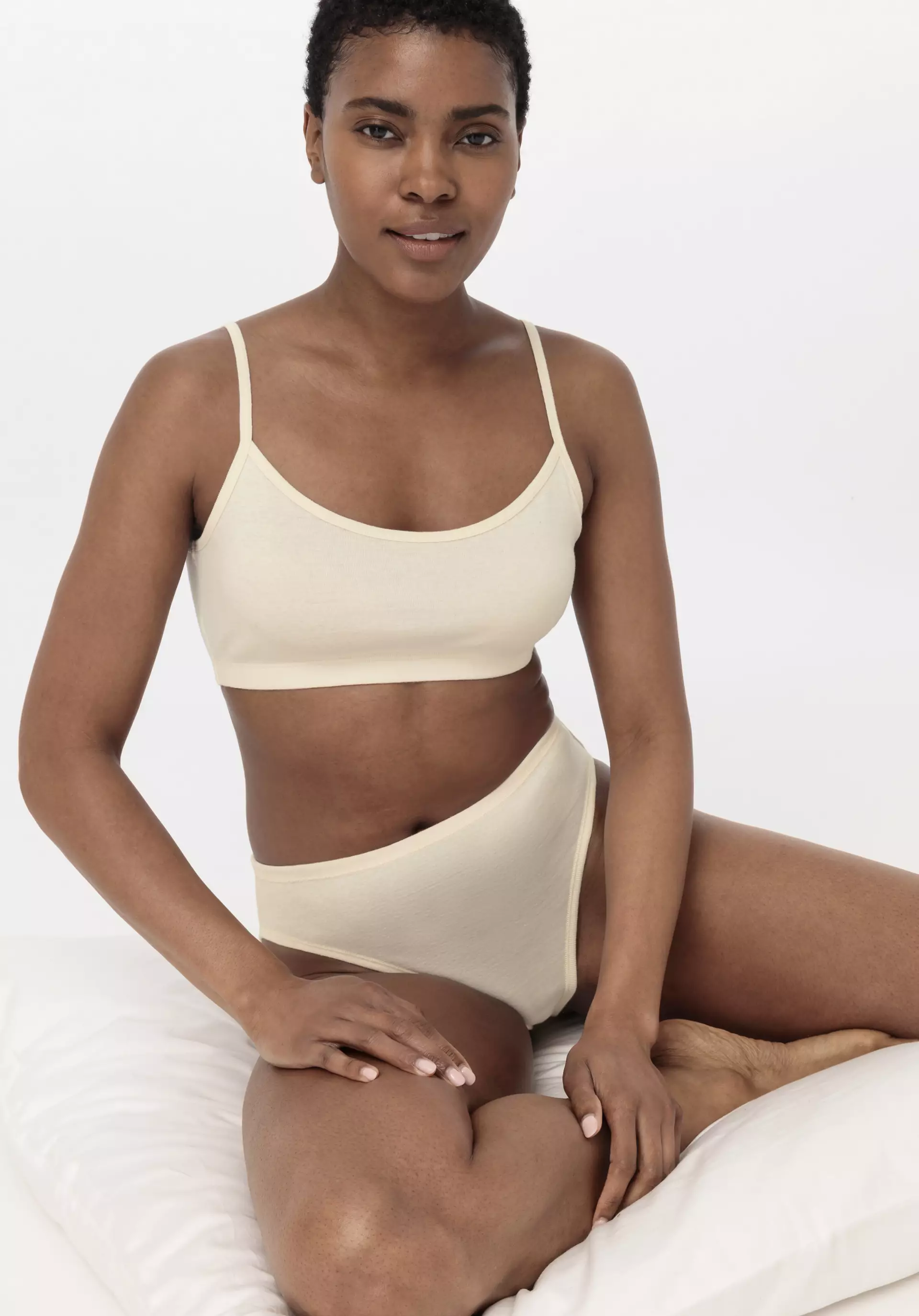 High waist briefs in a pack of 2 PURE NATURE made from pure organic cotton  54716