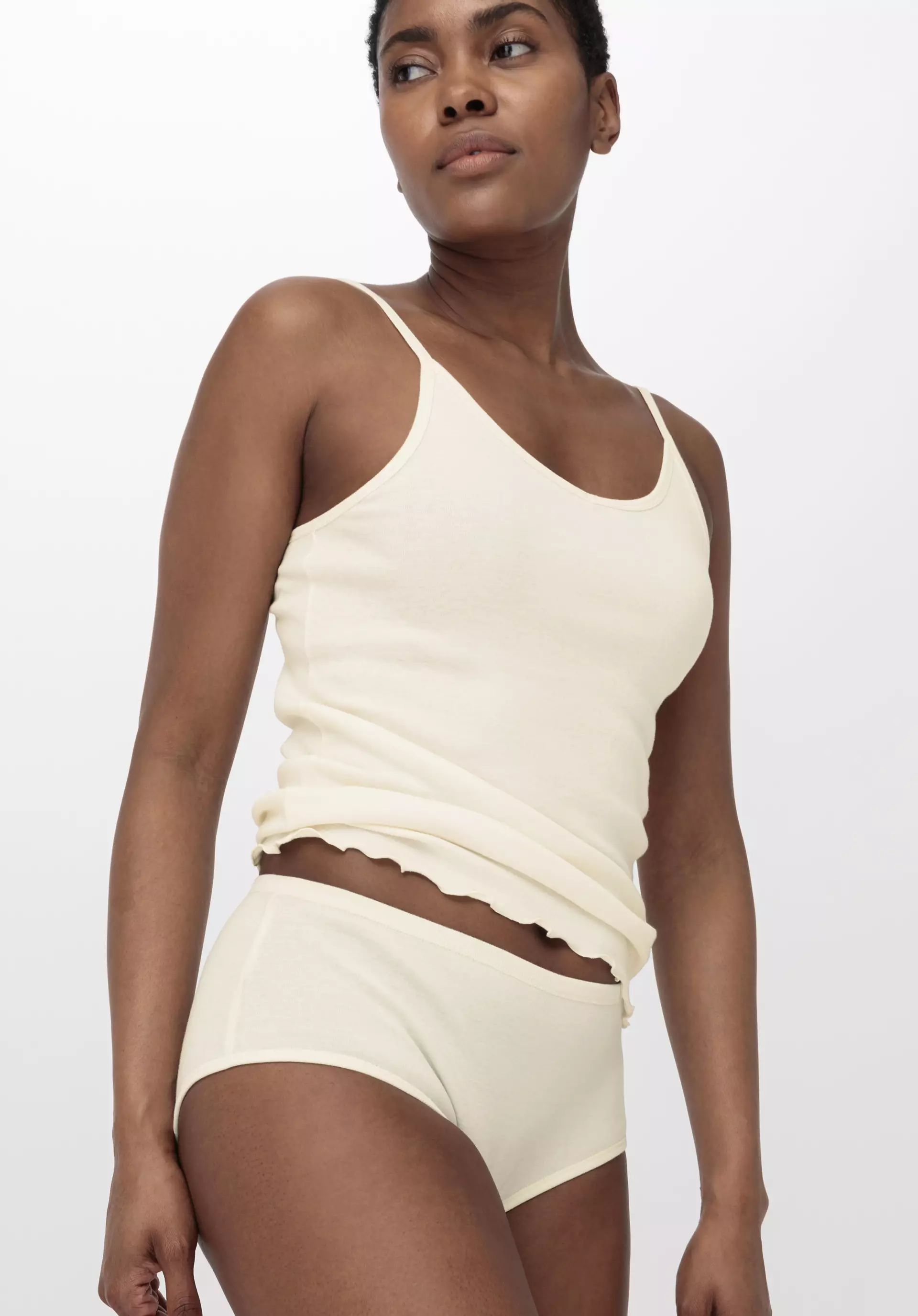 Low cut panty in a pack of 2 PURE NATURE made from pure organic cotton 54718