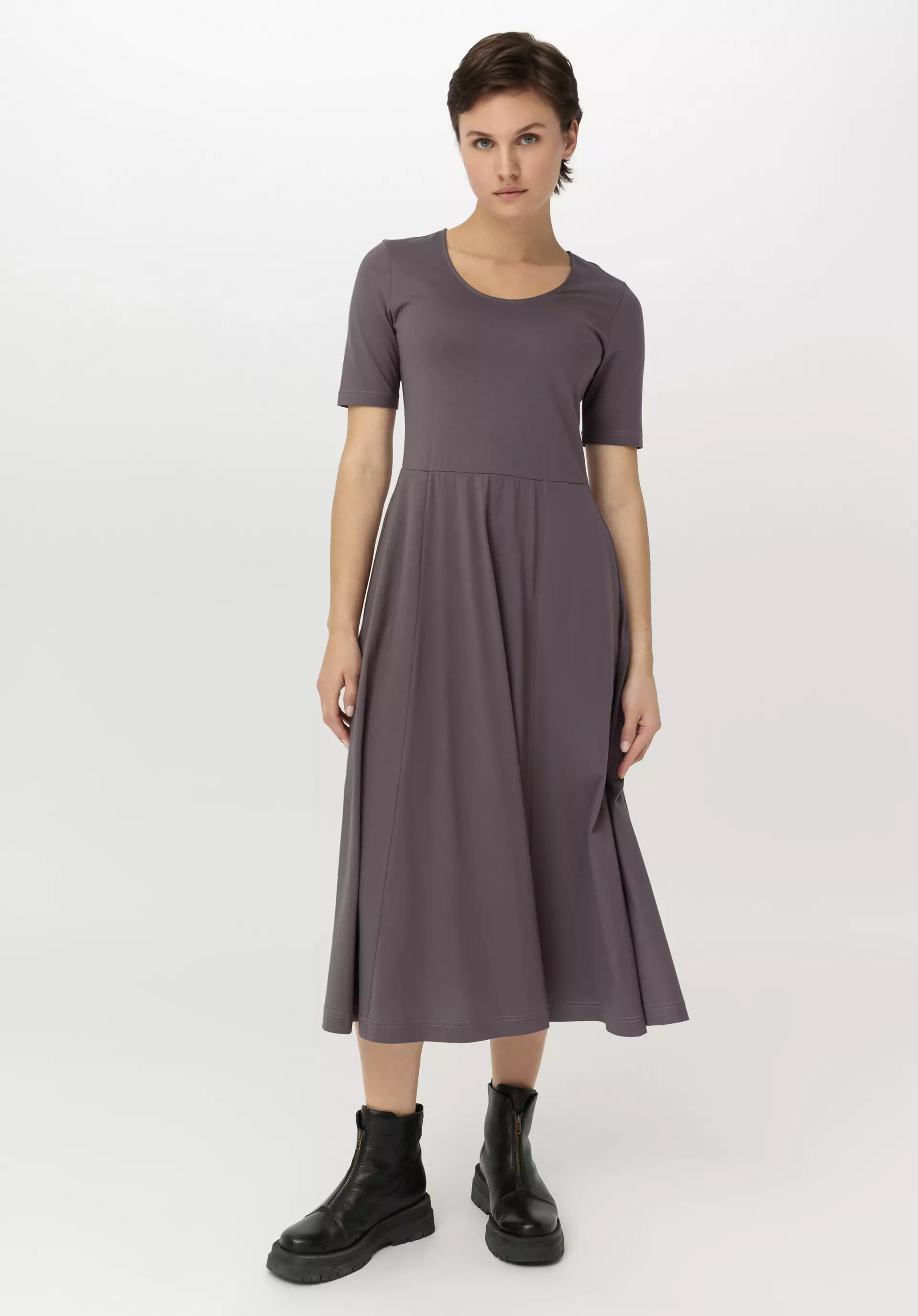 Midi-Kleid aus reiner Bio-Baumwolle - 0