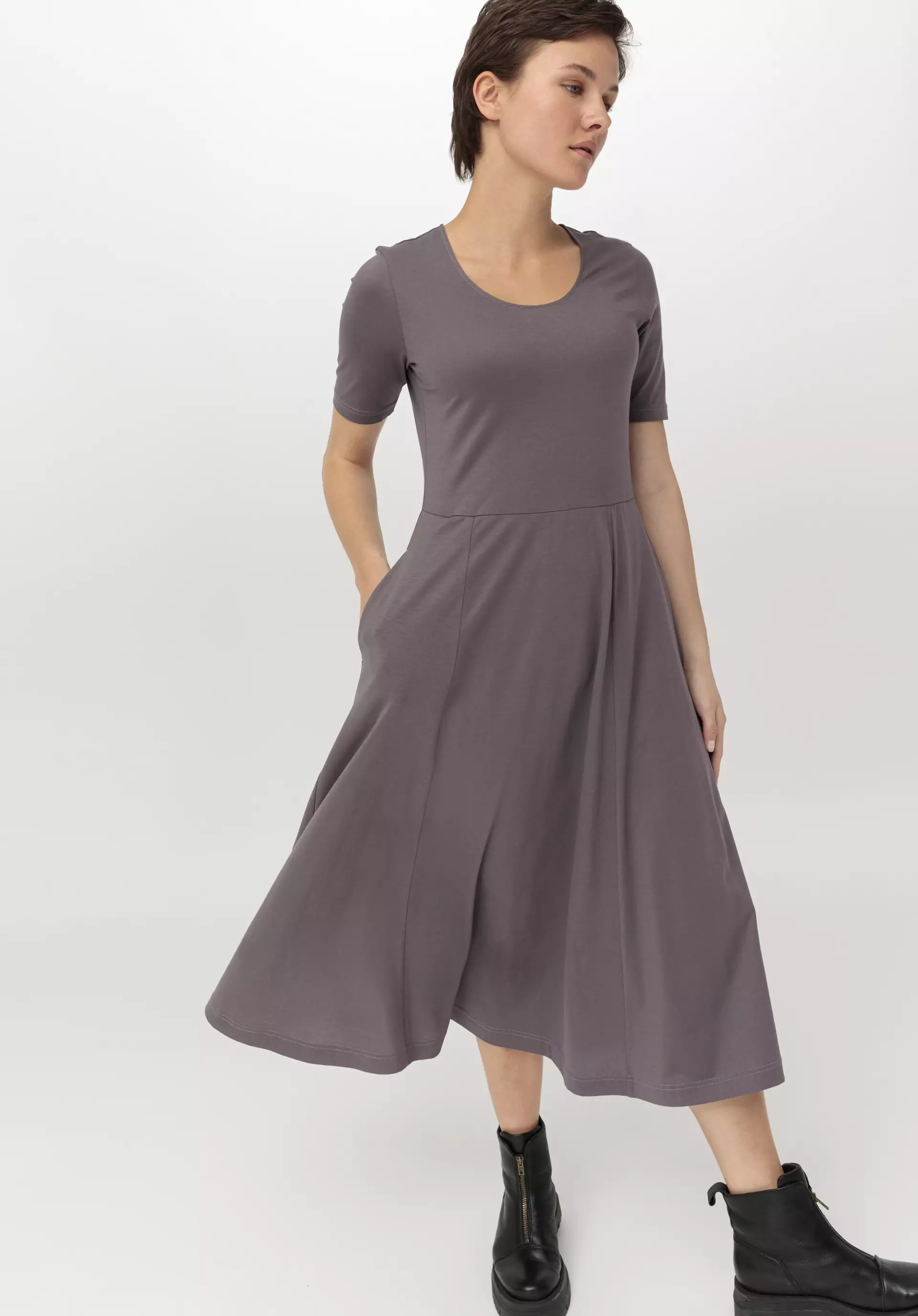 Midi-Kleid aus reiner Bio-Baumwolle - 3