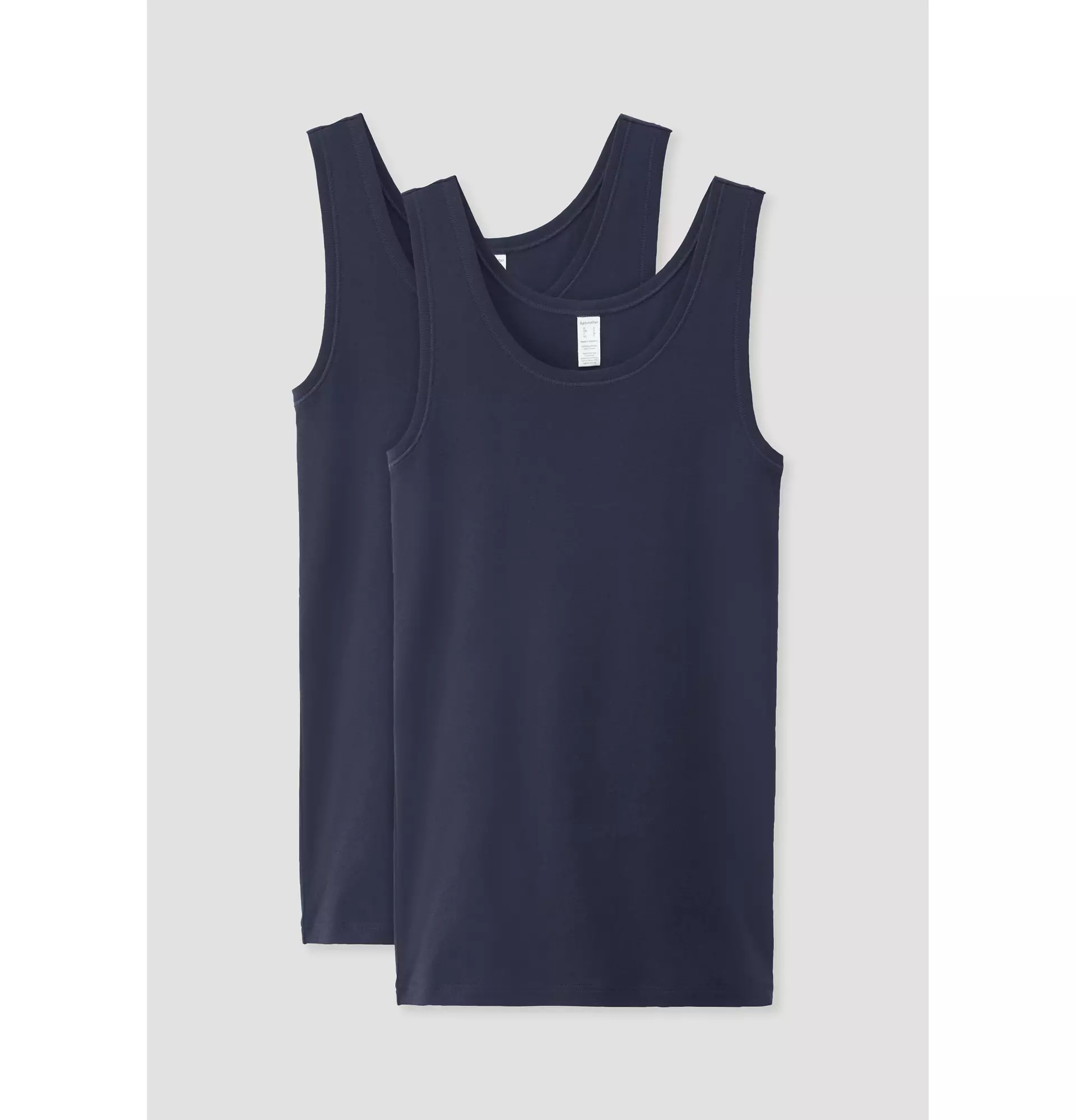 Athletic Shirt Regular im 2er-Pack PURE NATURE aus reiner Bio-Baumwolle - 2
