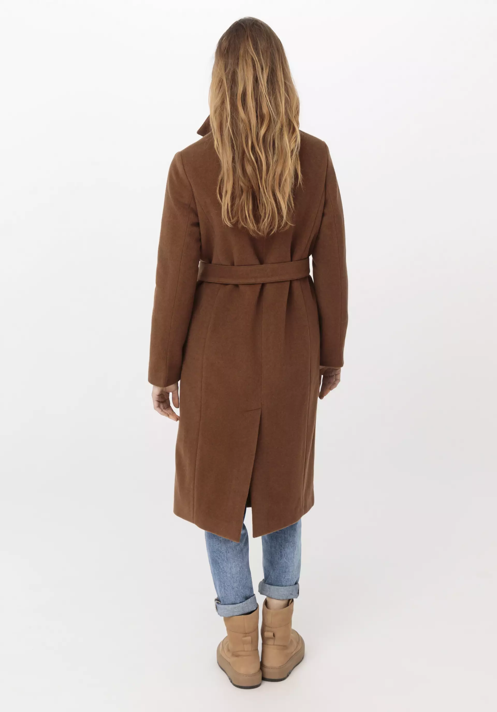 Relaxed wool coat made from pure organic merino wool - 3