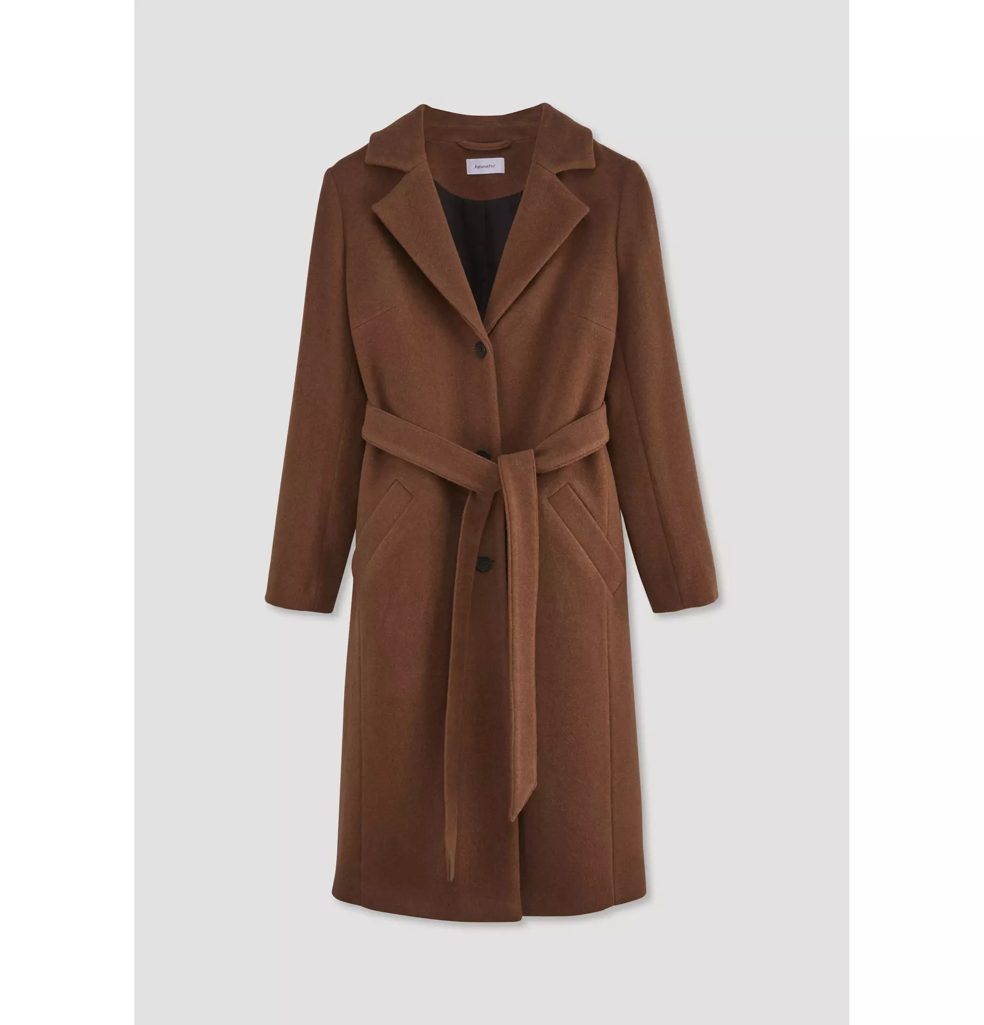 Relaxed wool coat made from pure organic merino wool - 4