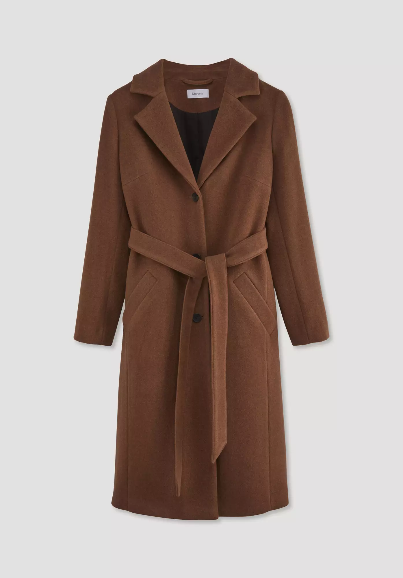 Relaxed wool coat made from pure organic merino wool - 4