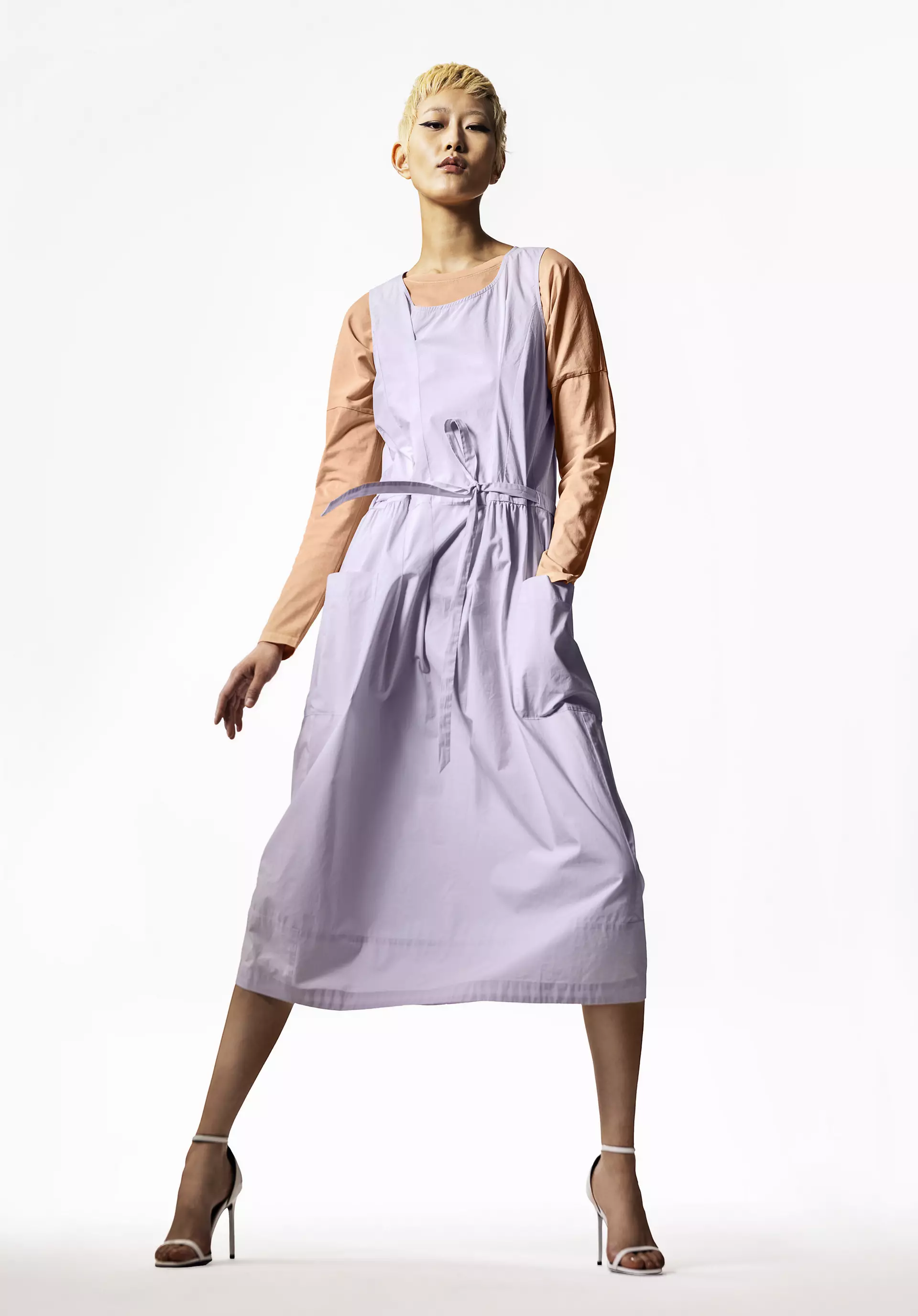 WUNDERKIND X HESSNATUR Midi-Kleid aus reiner Bio-Baumwolle - 0