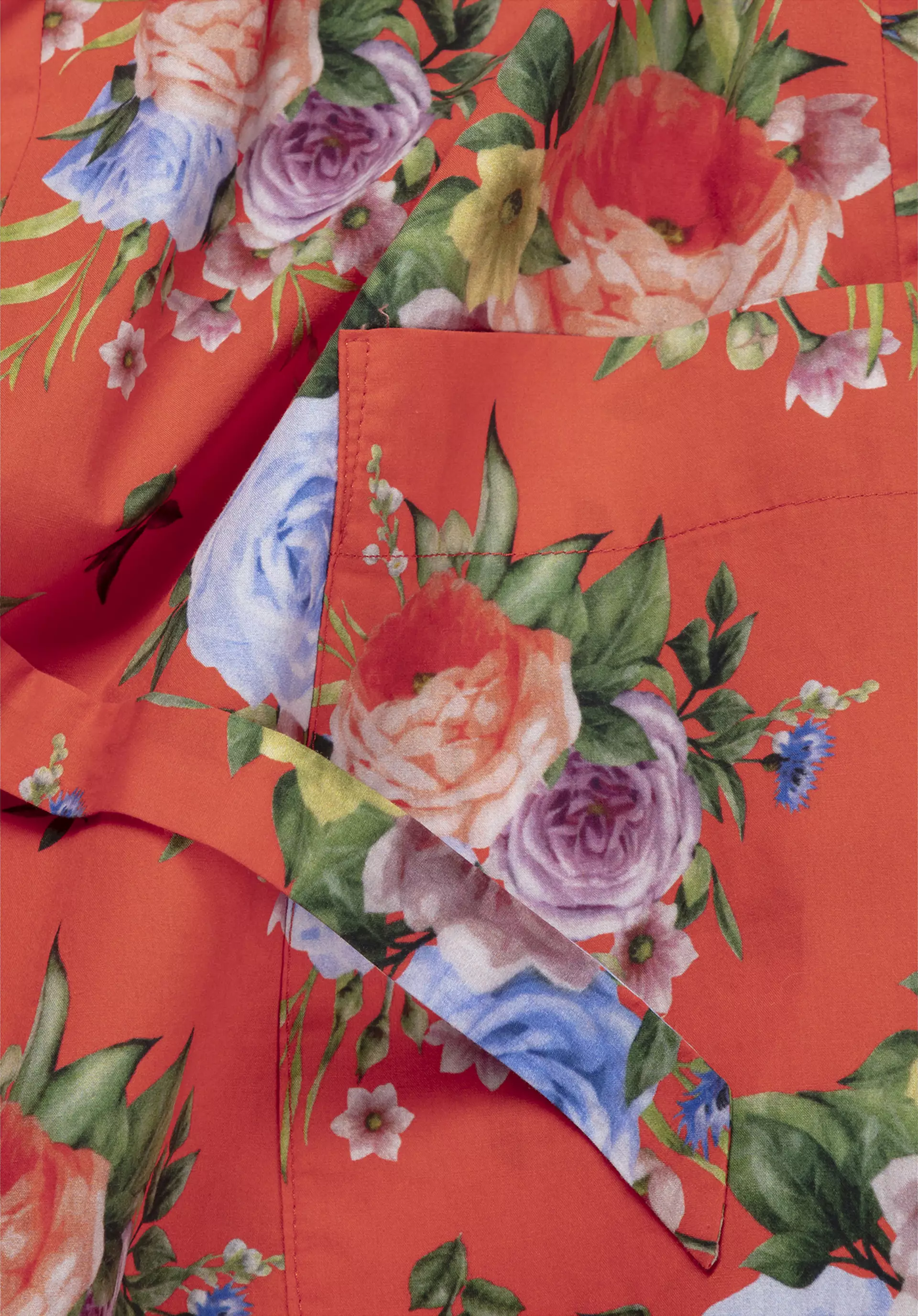 WUNDERKIND X HESSNATUR Midi-Kleid mit buntem Blütenprint aus reiner Bio-Baumwolle - 2