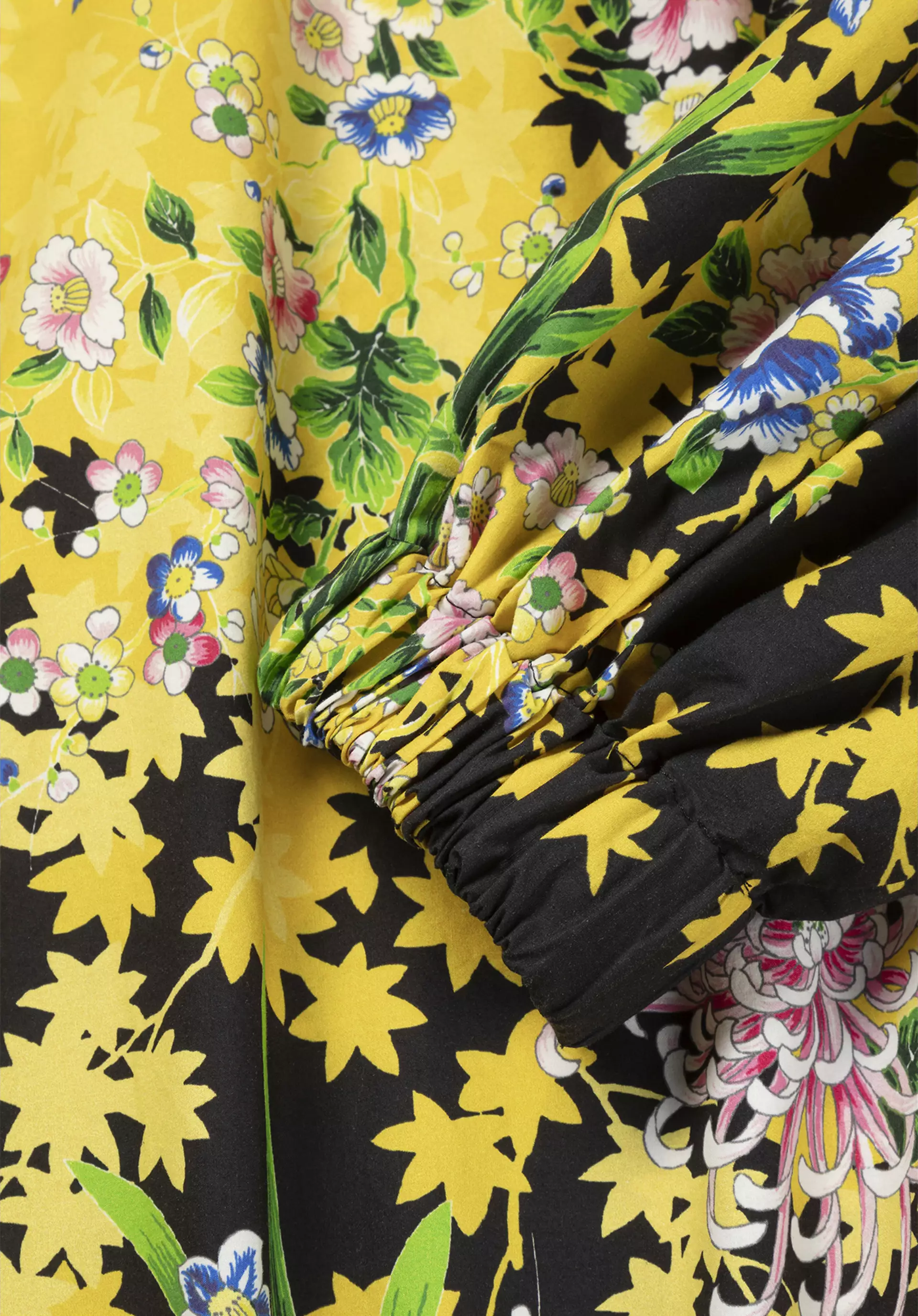 WUNDERKIND X HESSNATUR Kleid Oversize mit Kimono-Print aus reiner Bio-Baumwolle - 2