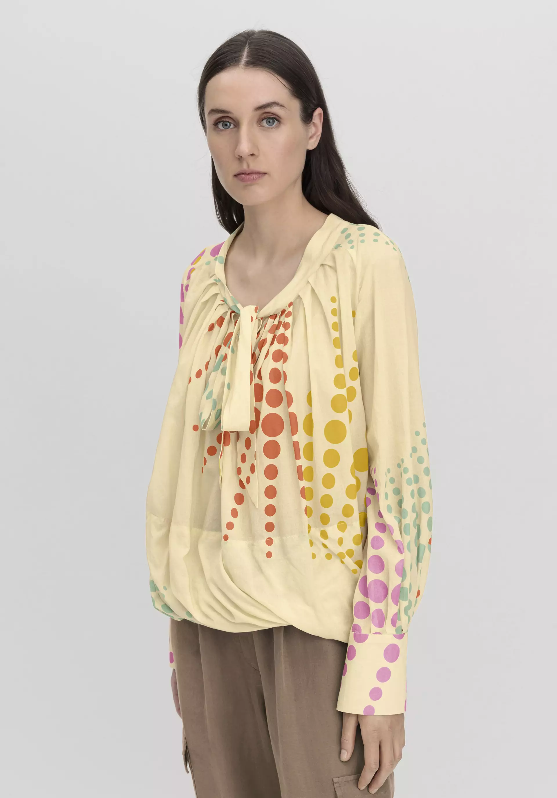 WUNDERKIND X HESSNATUR Relaxed blouse made of pure organic cotton - 2