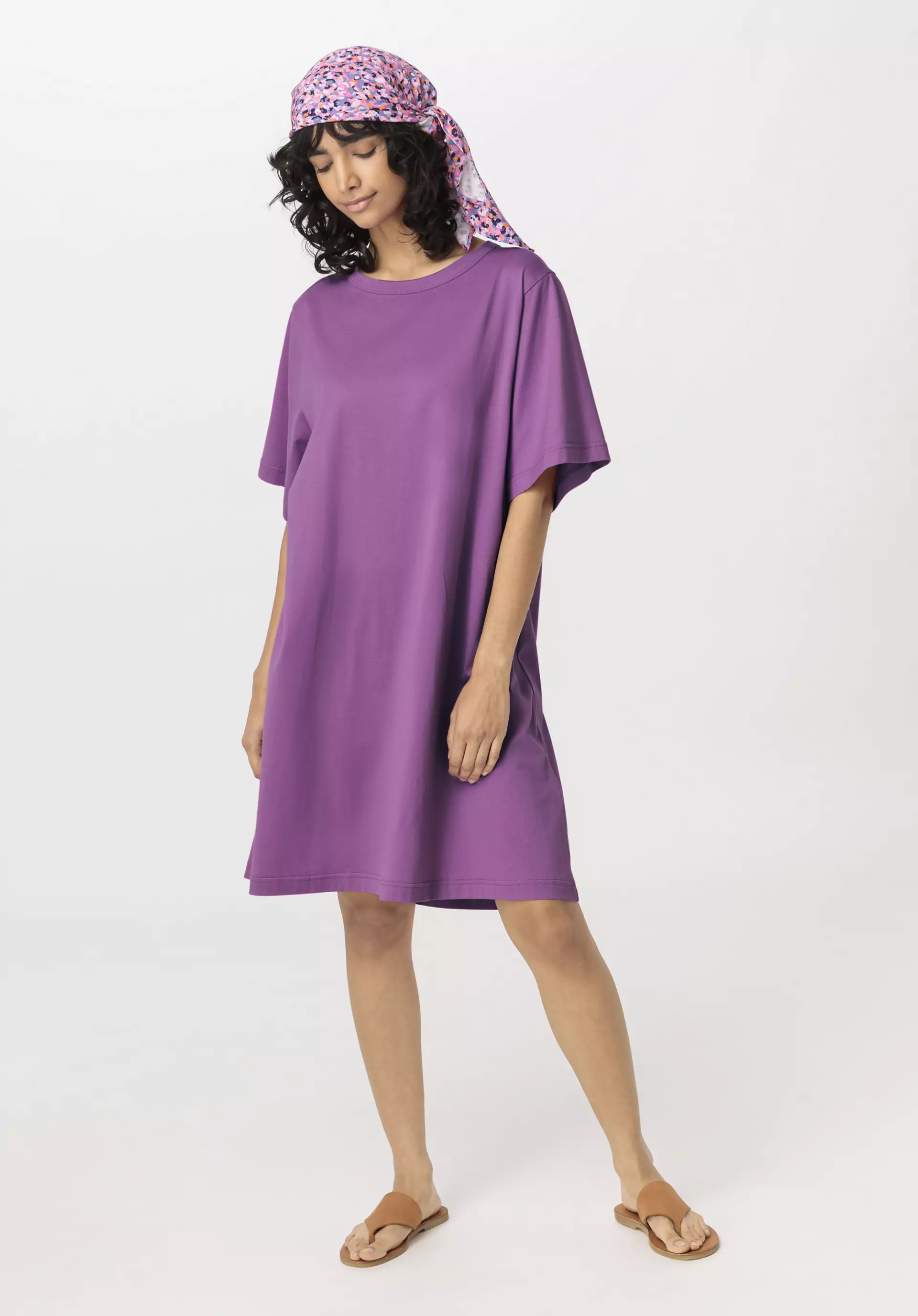 Shirt-Kleid Mini Relaxed aus reiner Bio-Baumwolle - 0