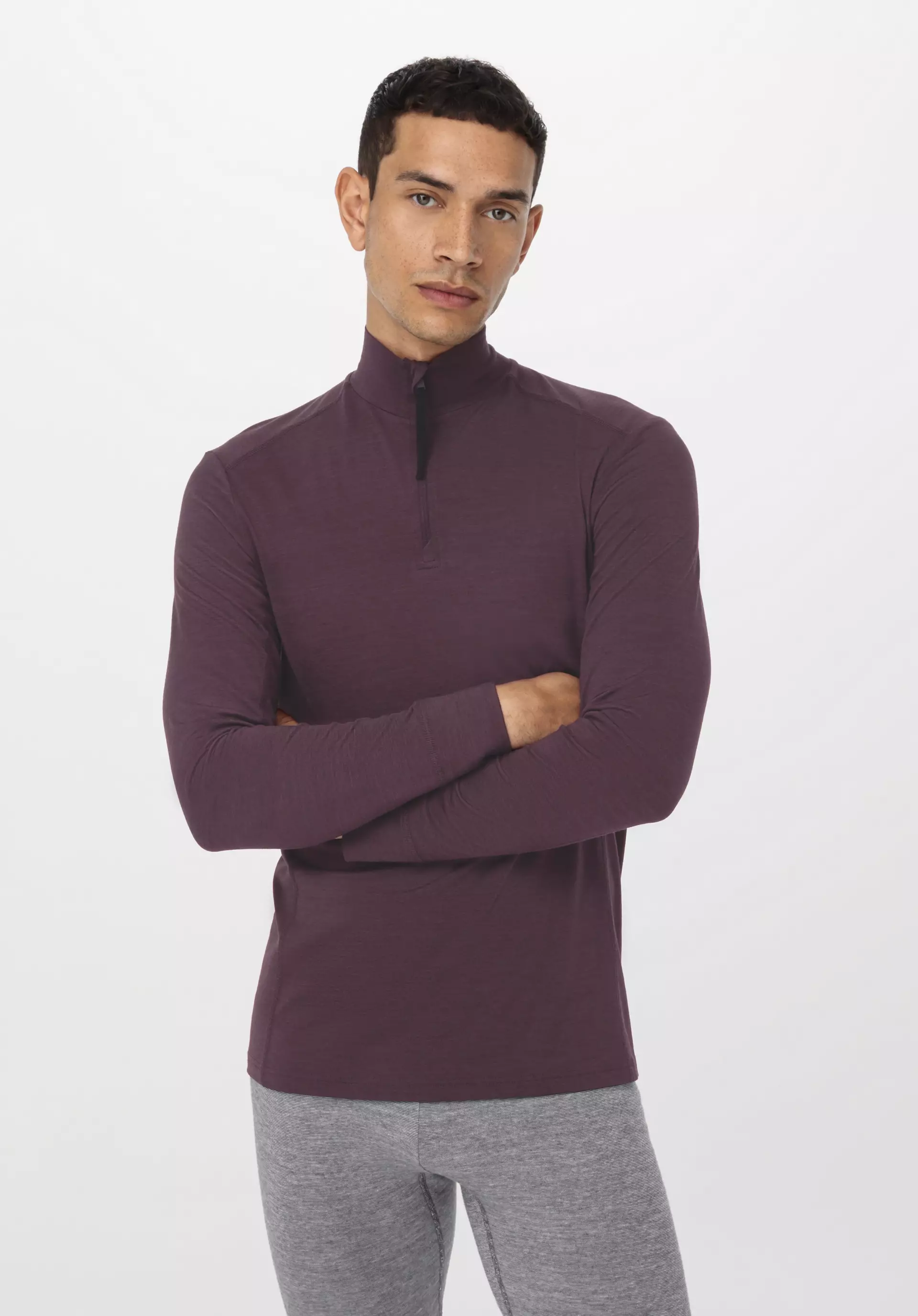 Long-sleeved shirt Slim PURE FUNCTION made of organic merino wool
