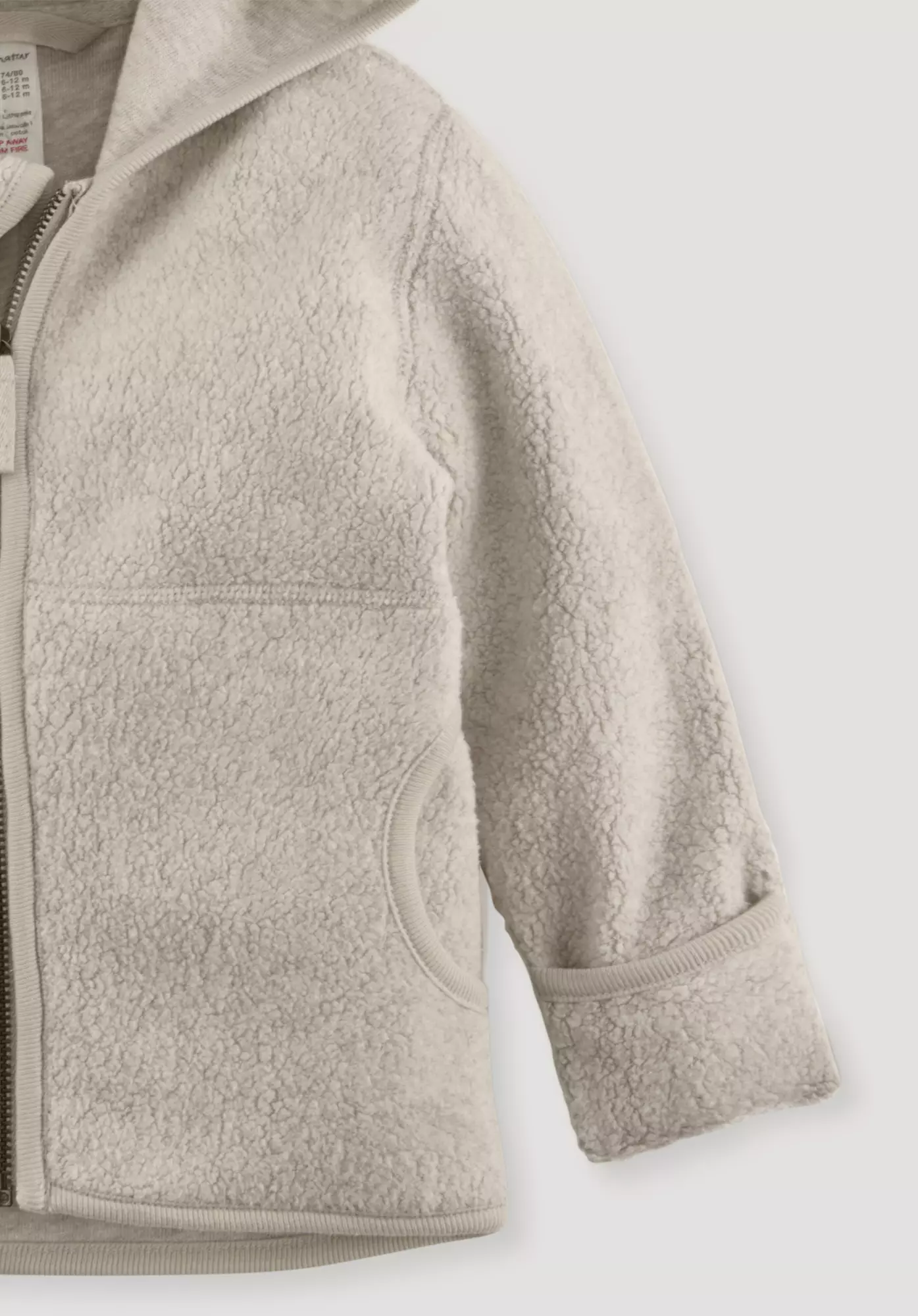 Fleece Jacke Regular aus reiner Bio-Baumwolle - 2