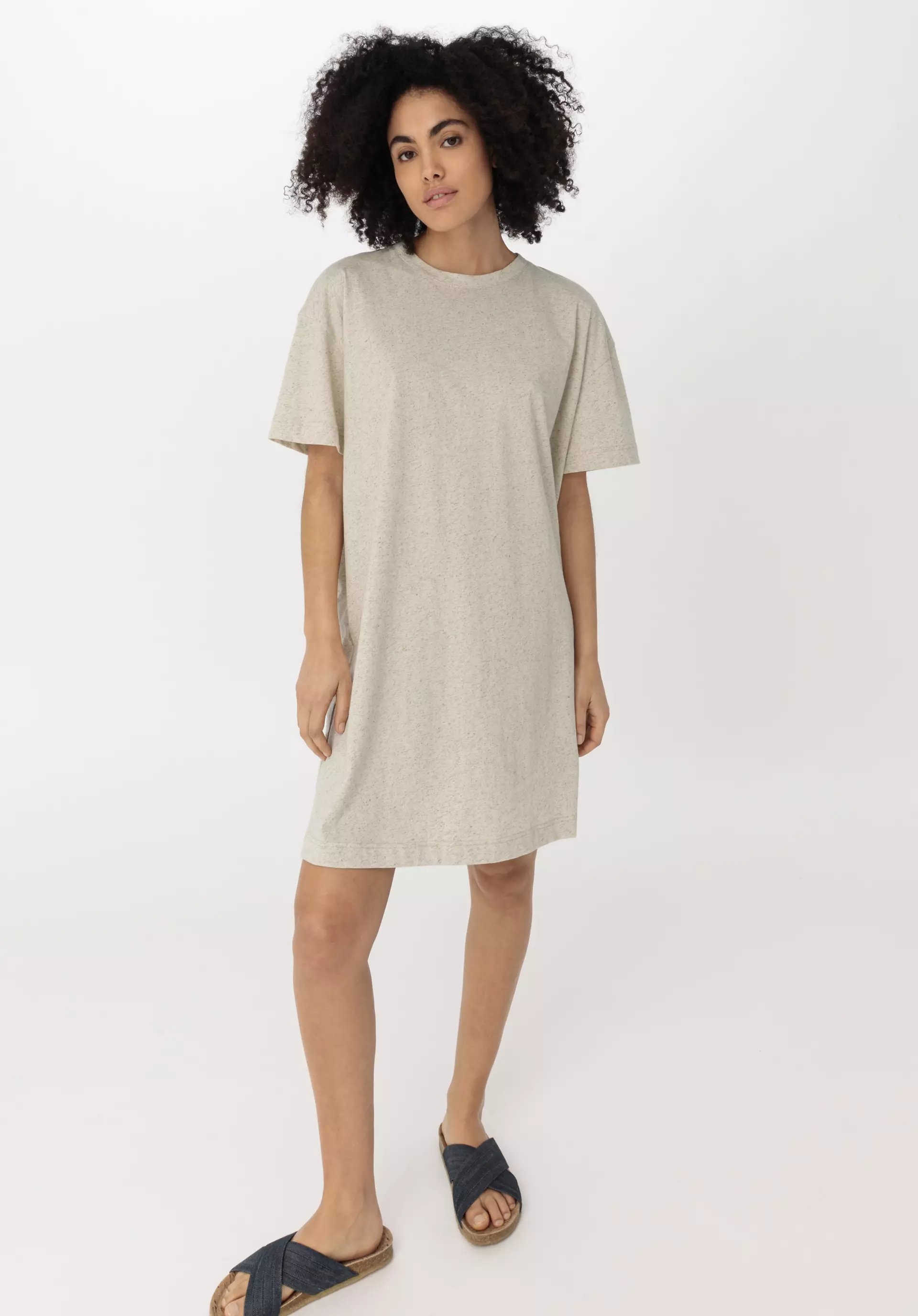T-Shirt Kleid aus Bio-Baumwolle mit Hanf - 0