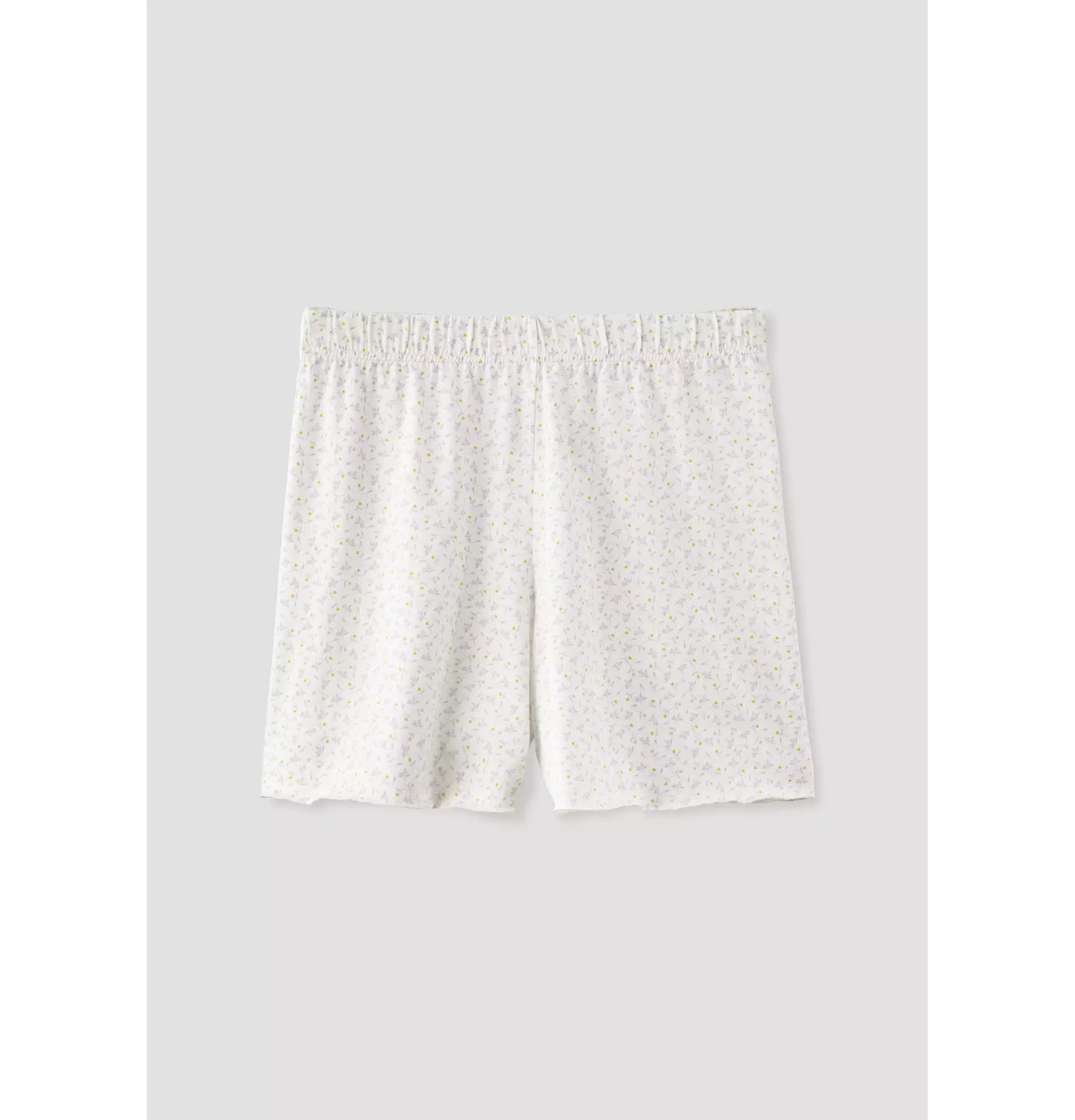 Regular SOFT FLOWER sleep shorts made from pure organic cotton - 2
