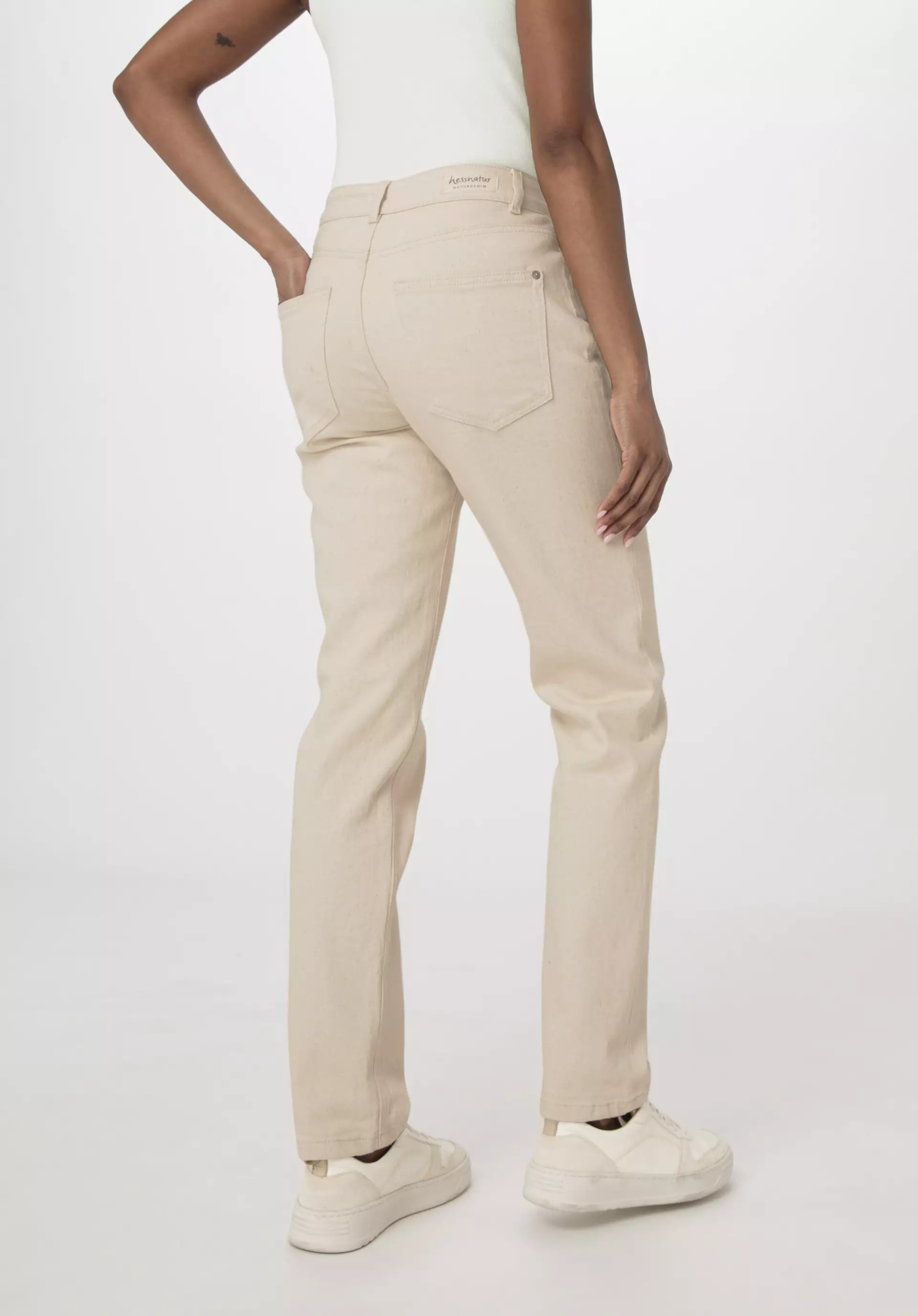 Women's high-waisted mom jeans in organic cotton Marthe – Atelier