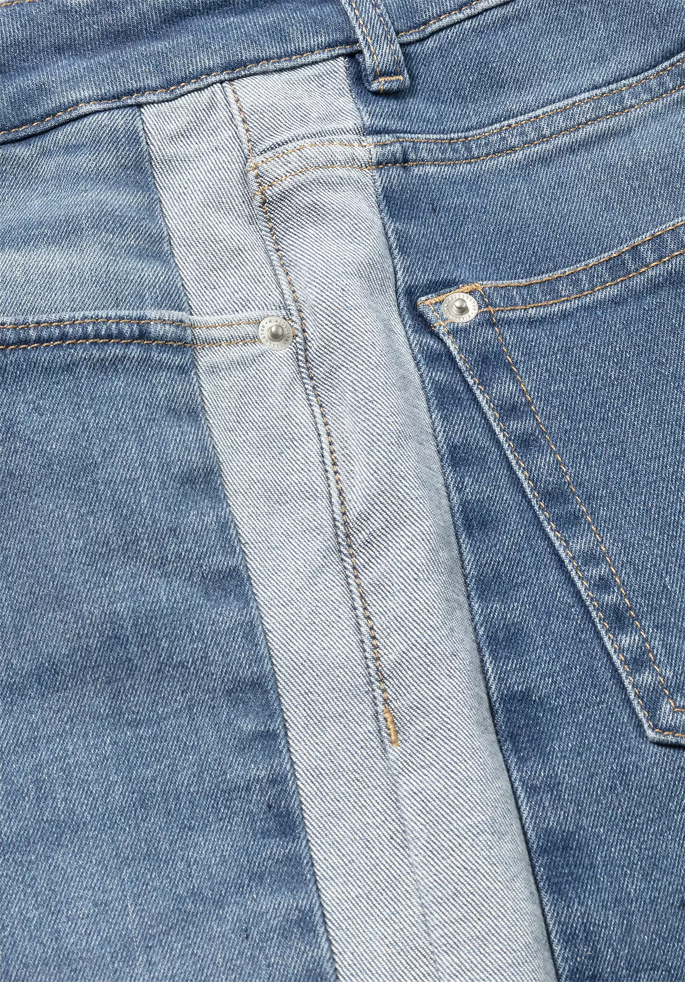 Jeans Patchwork High Waist Wide Leg Relaxed aus Bio-Denim - 5