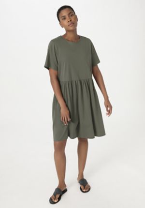 Shirt-Kleid Mini Regular aus reiner Bio-Baumwolle