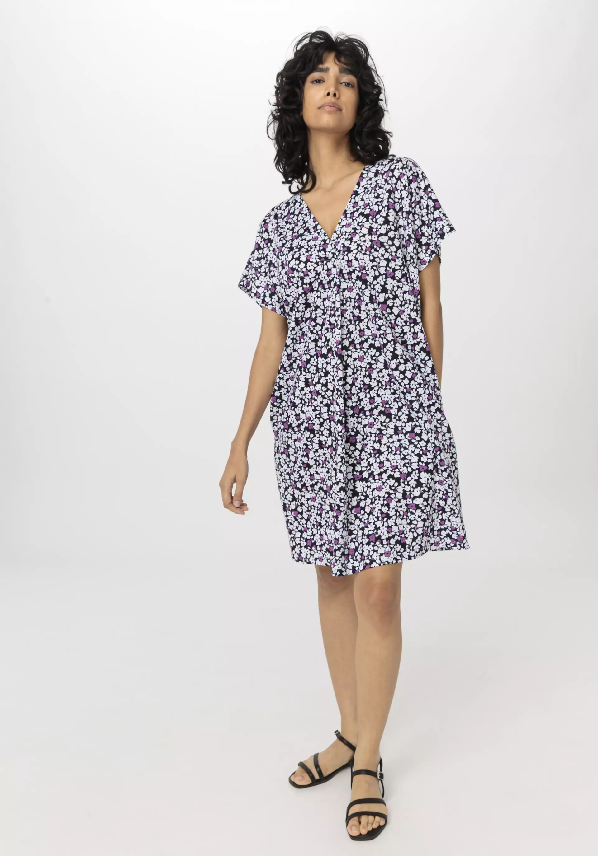 Jersey Kleid Mini Relaxed aus reiner Bio-Baumwolle - 0