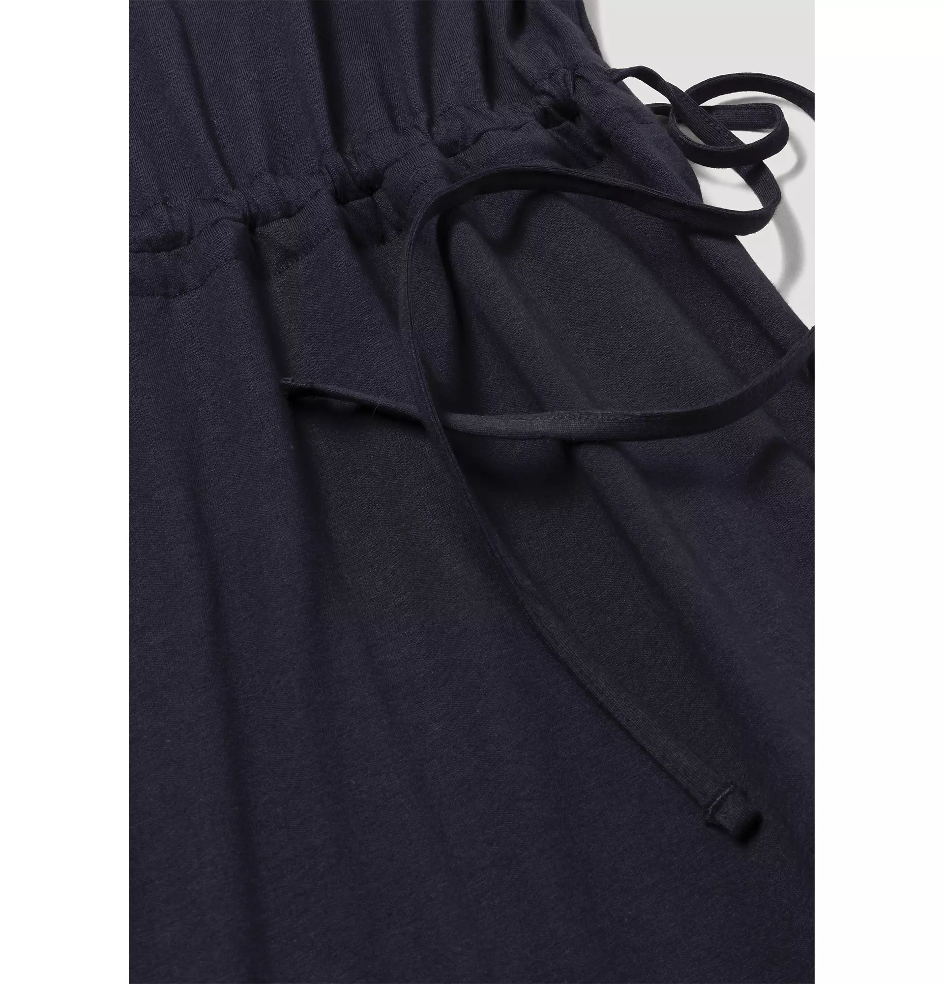 Organic Cotton Tie Waist Jersey Dress