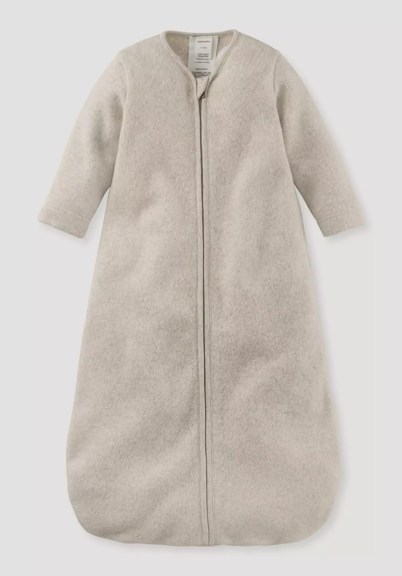 Fleece Schlafsack aus reiner Bio-Baumwolle - 0