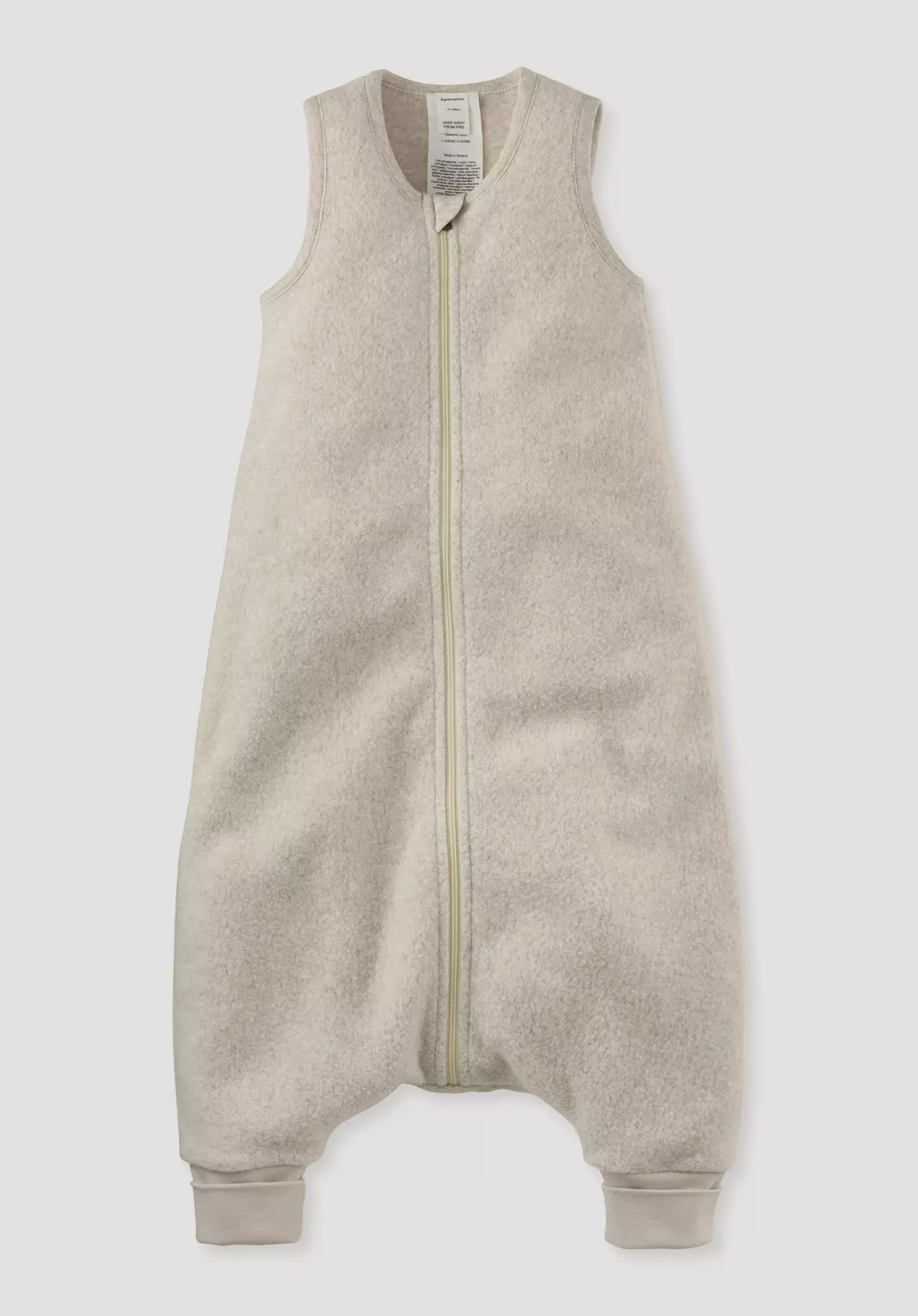 Fleece Schlafsack aus reiner Bio-Baumwolle - 0