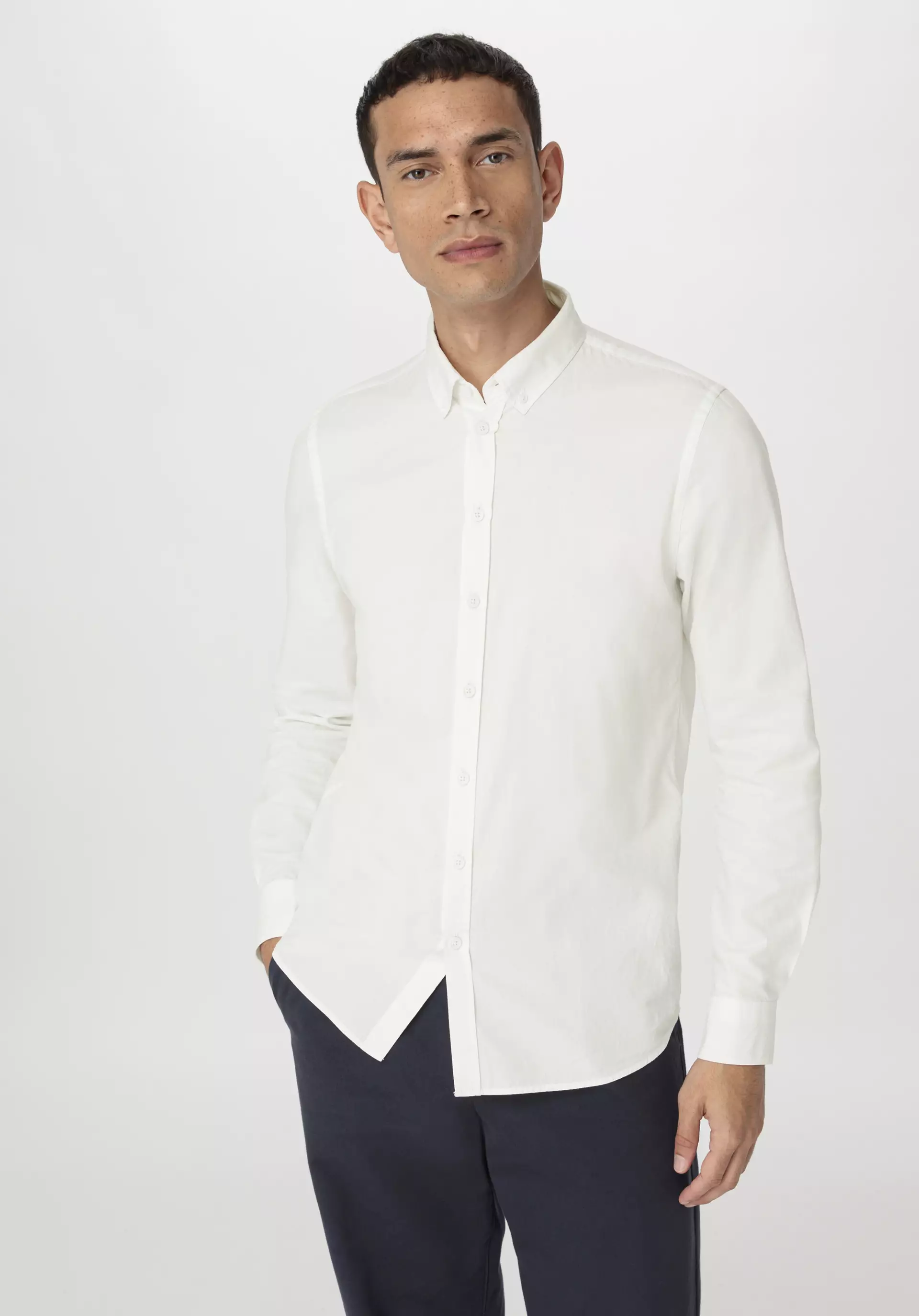 Oxford-Hemd Regular aus reiner Bio-Baumwolle - 0