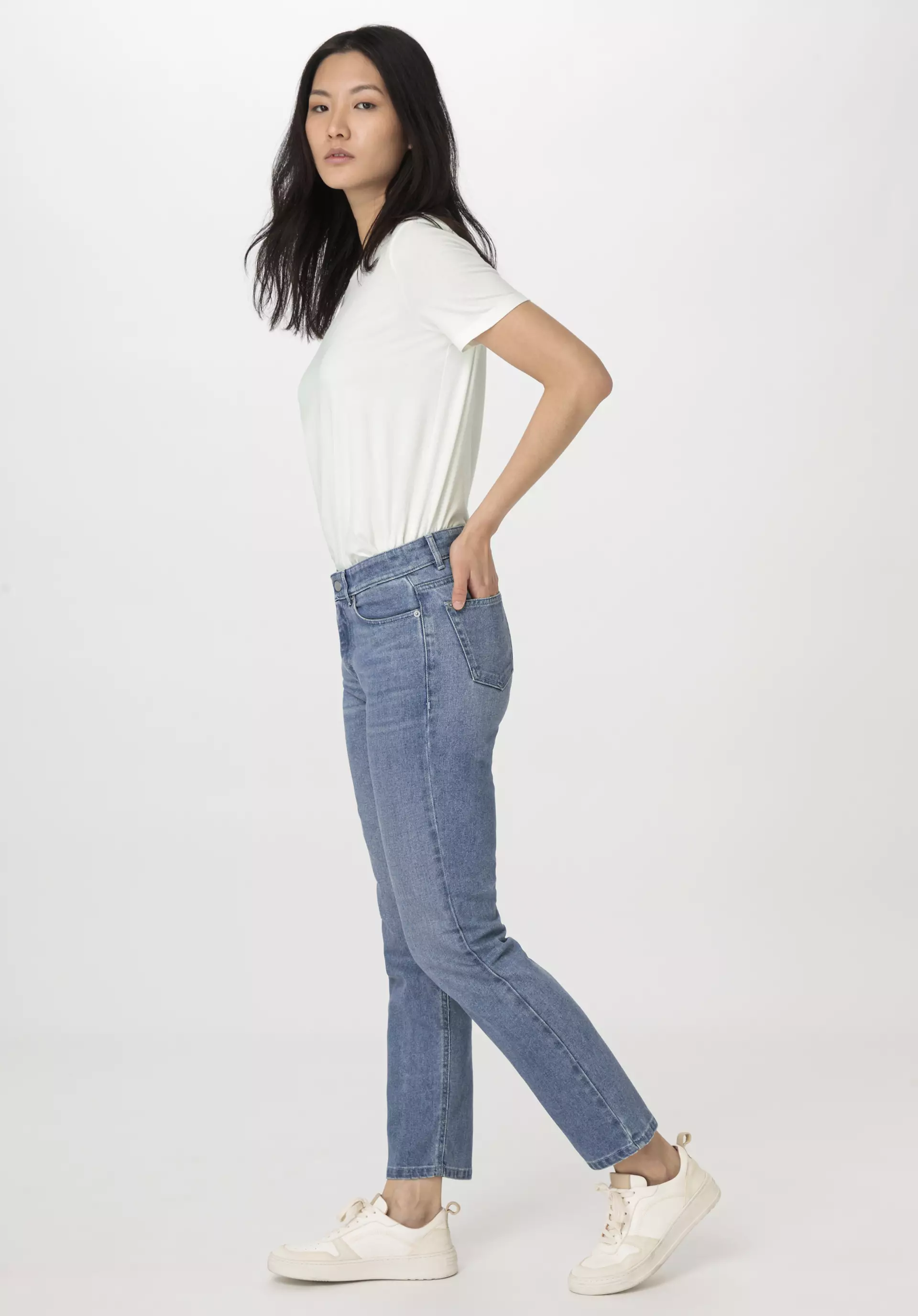 Jeans BEA High Rise Straight Cropped aus Bio-Denim - 2