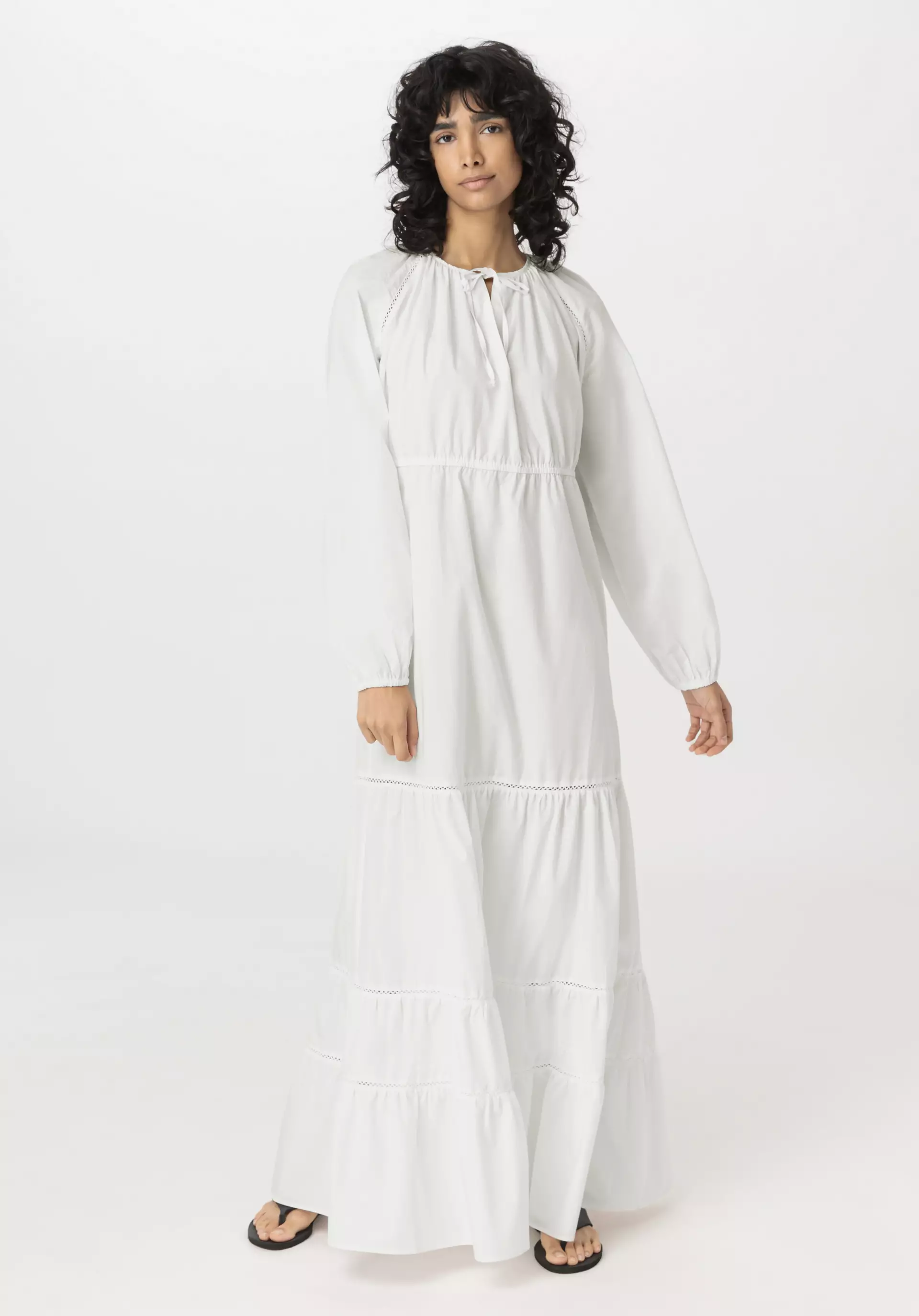 Brushed Popeline Kleid Maxi Relaxed aus reiner Bio-Baumwolle - 1