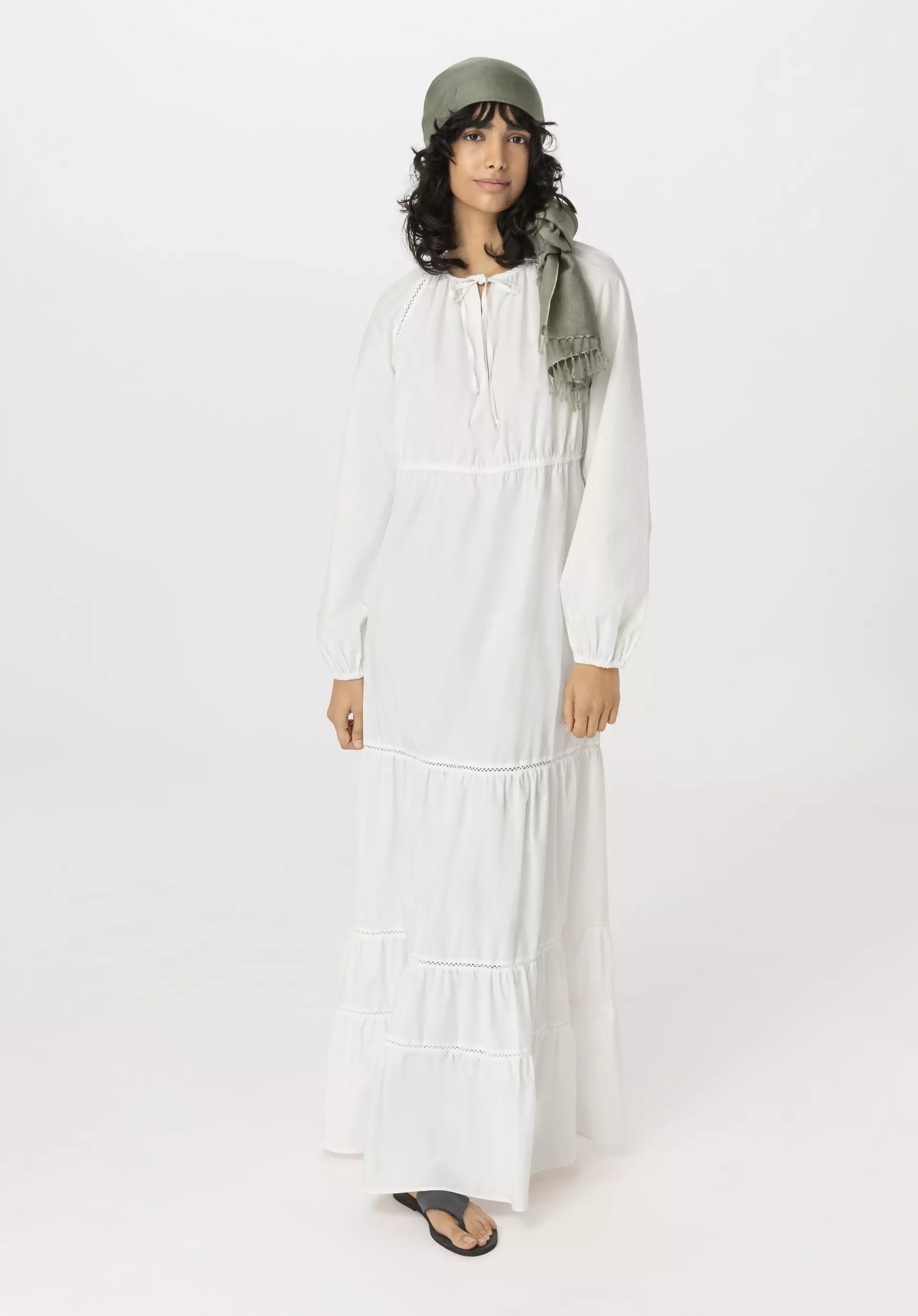 Brushed Popeline Kleid Maxi Relaxed aus reiner Bio-Baumwolle - 4