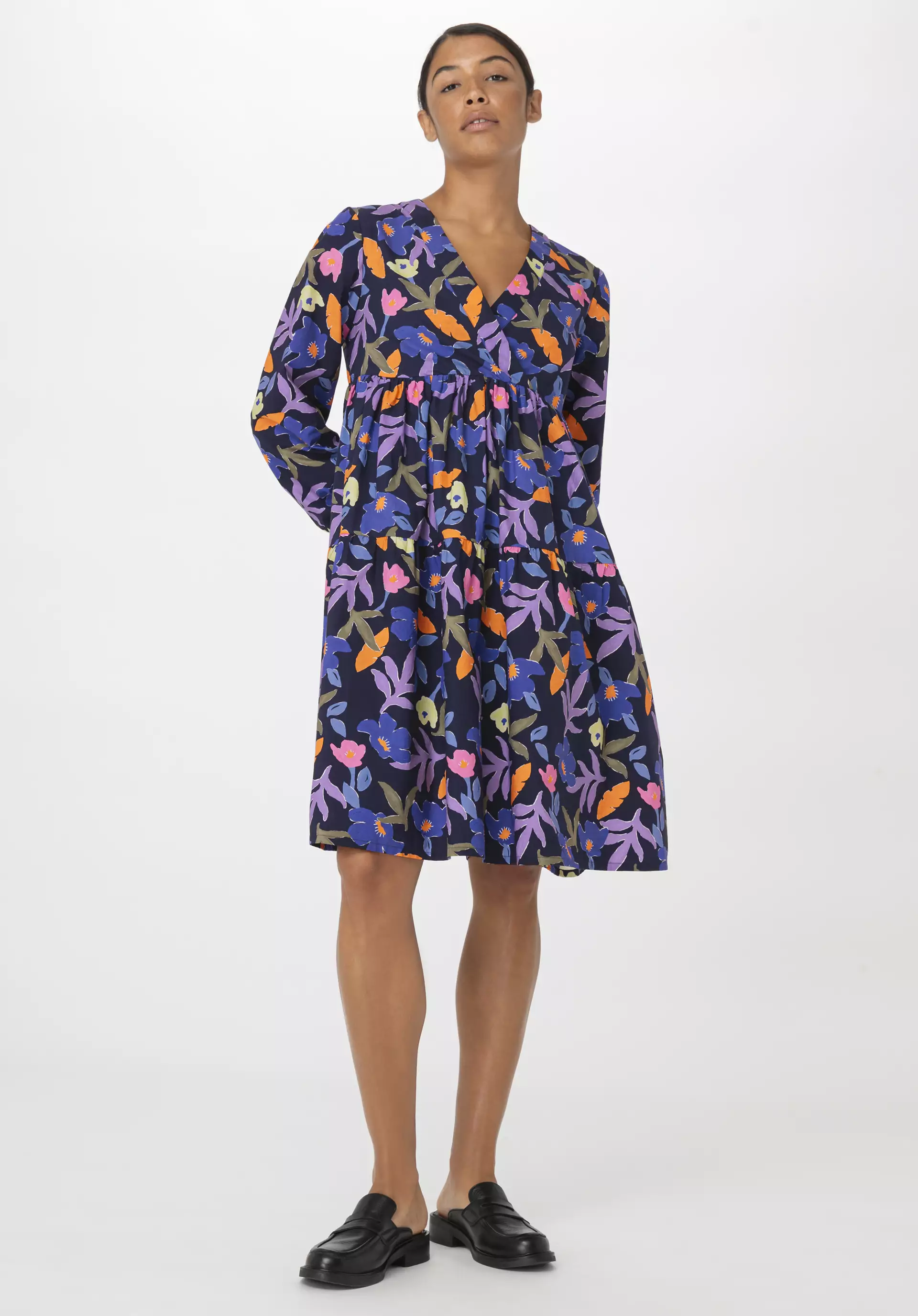 Popeline Kleid Mini Relaxed aus reiner Bio-Baumwolle - 0