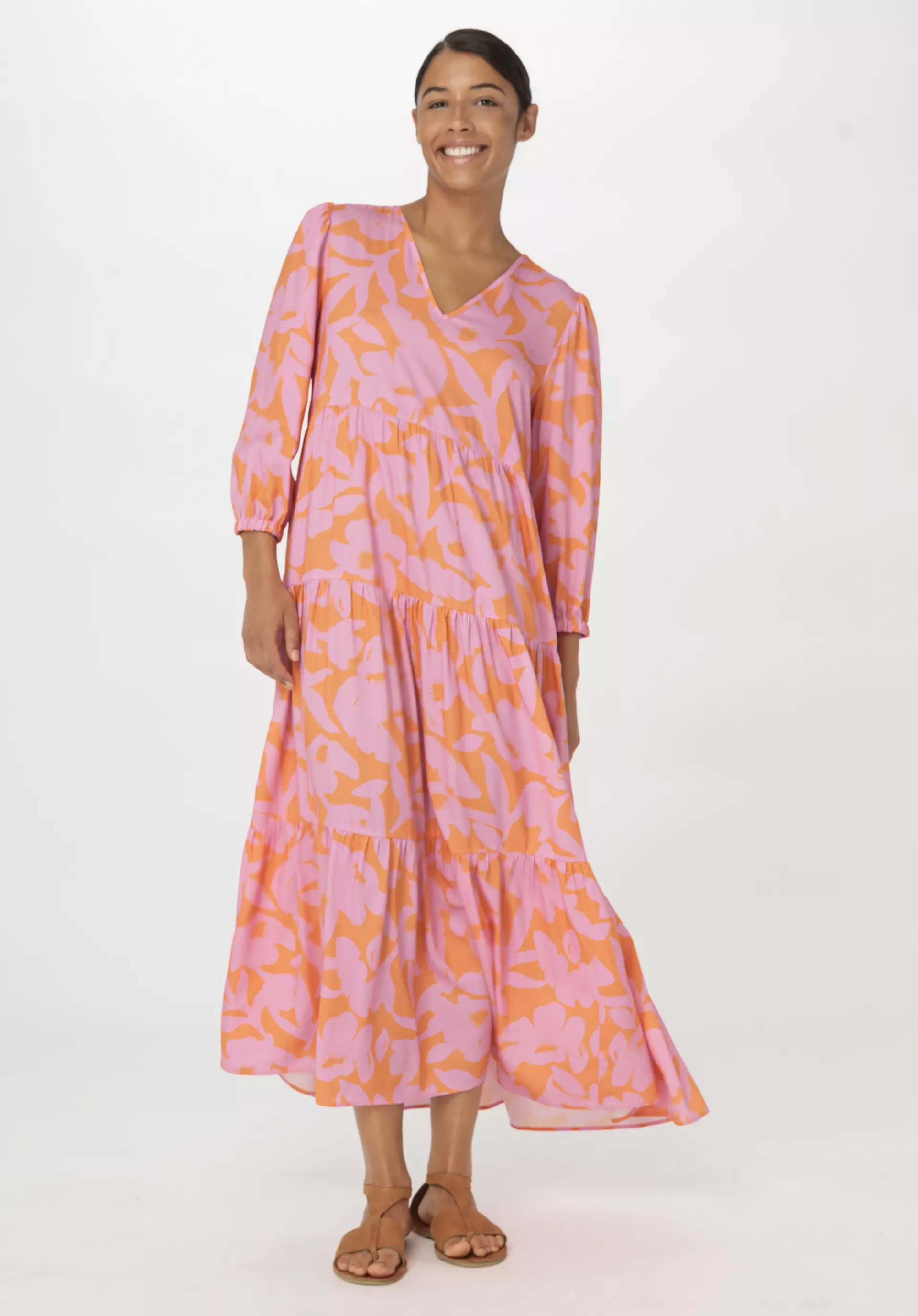 Kleid Midi Relaxed aus LENZING™ ECOVERO™ Viskose - 0