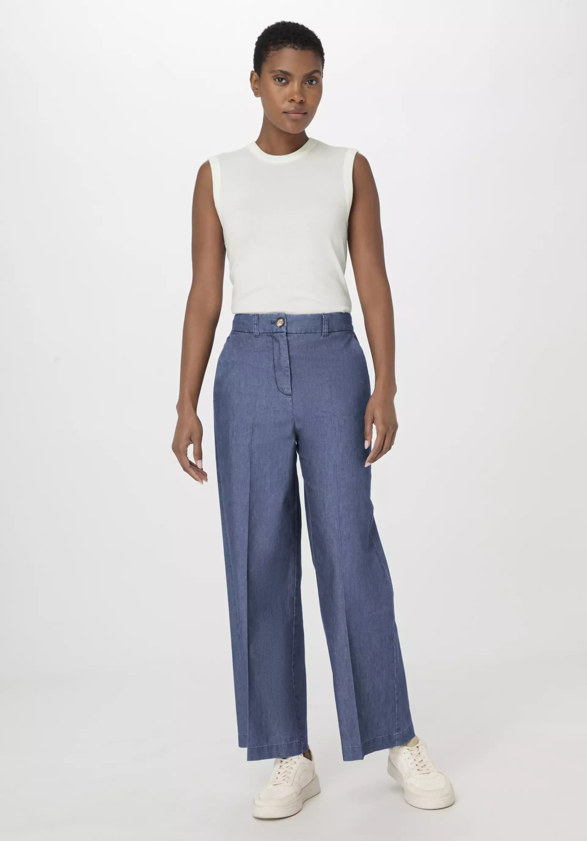 Jeans Culotte Regular made from pure organic denim - 0