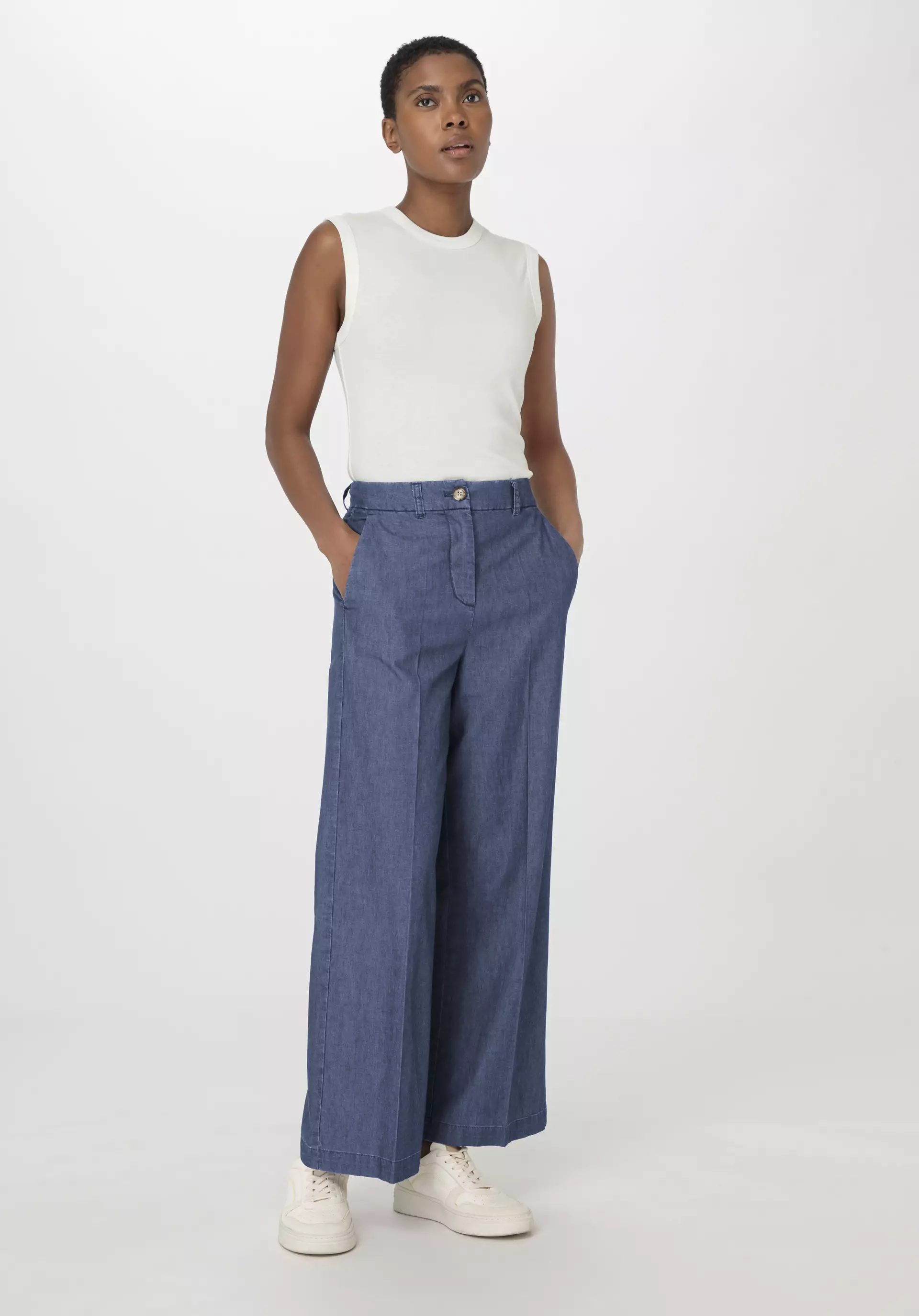 Jeans Culotte Regular made from pure organic denim - 3