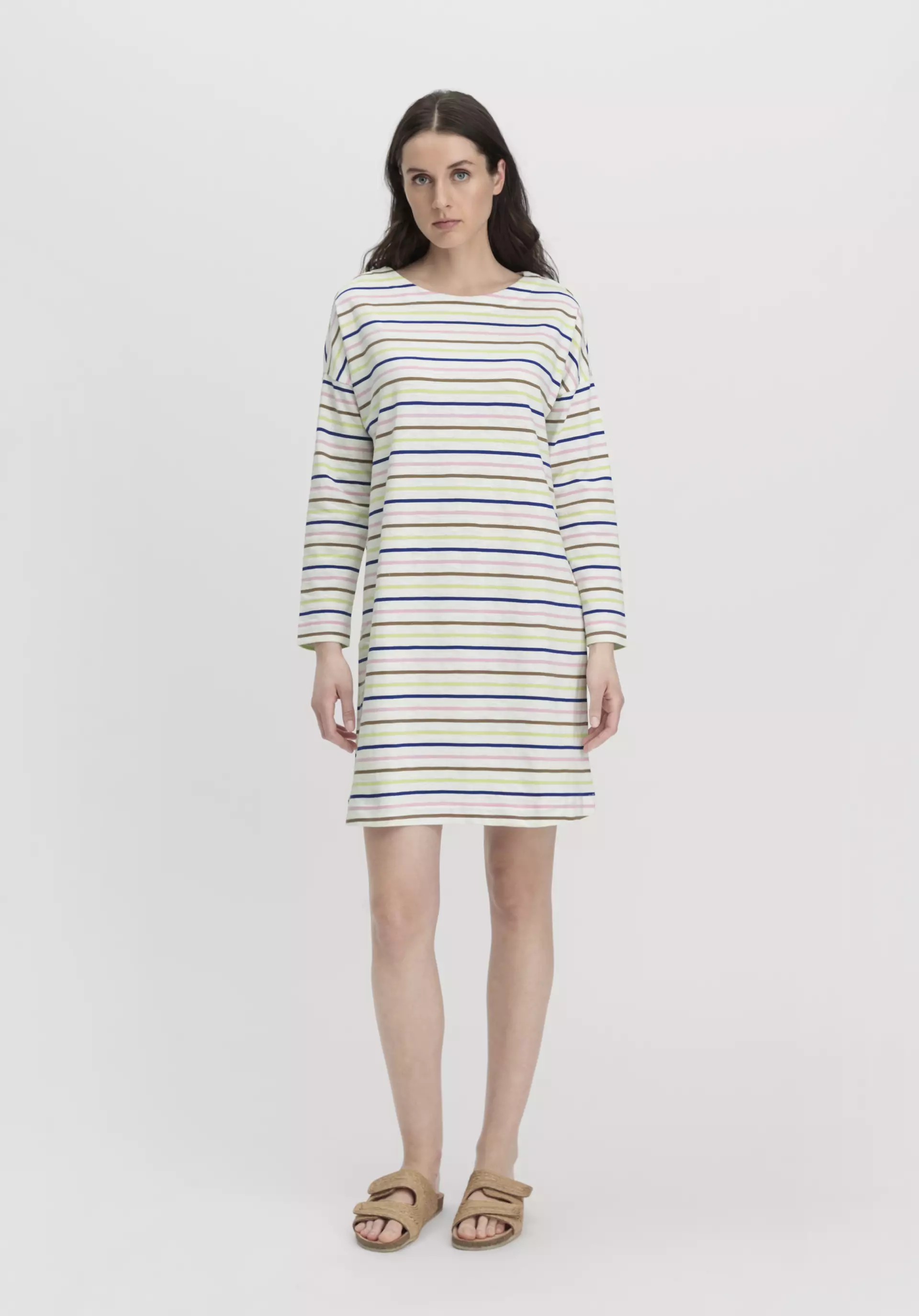 Heavy Slub Kleid Mini Oversize aus reiner Bio-Baumwolle - 0