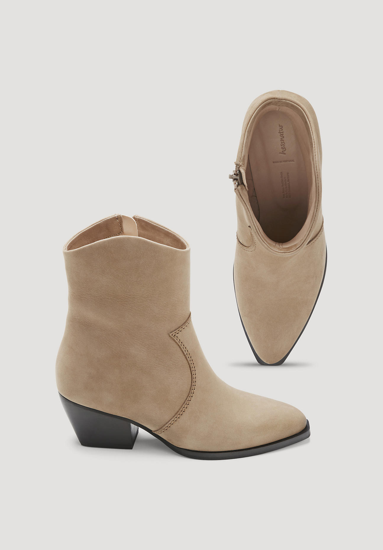 hessnatur Damen Ankle Boots - braun Größe 42