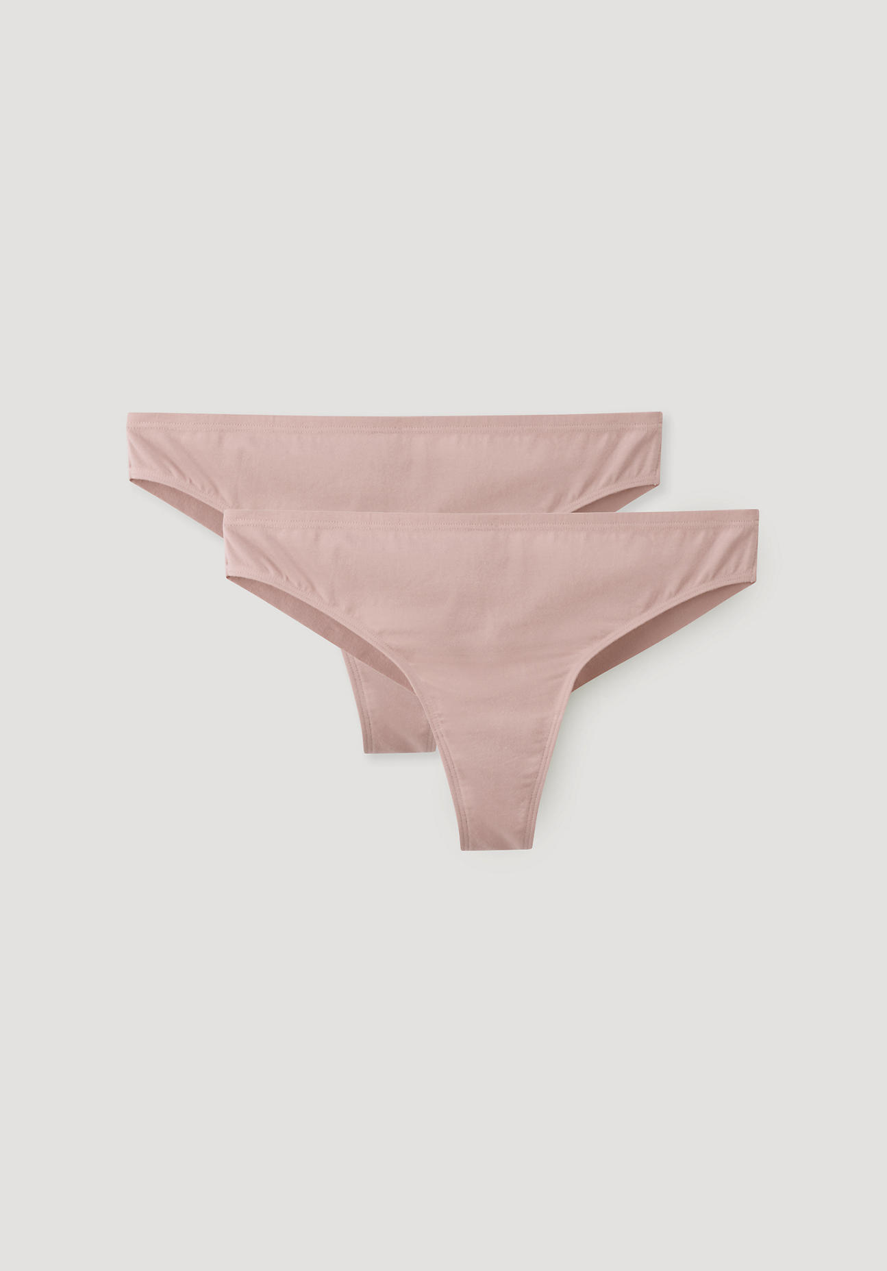 hessnatur Damen Brazilslip regular cut 2er Set aus Bio-Baumwolle mit TENCEL™Modal – rosa – Größe 40