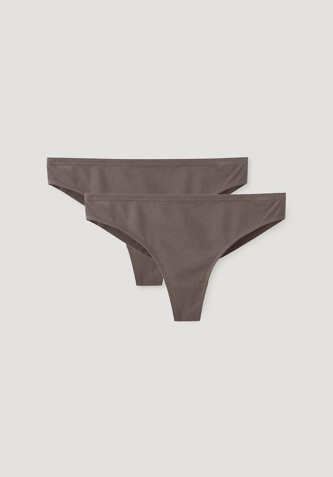 hessnatur Damen Brazilslip regular cut 2er Set aus Bio-Baumwolle mit TENCEL™Modal – lila – Größe 44