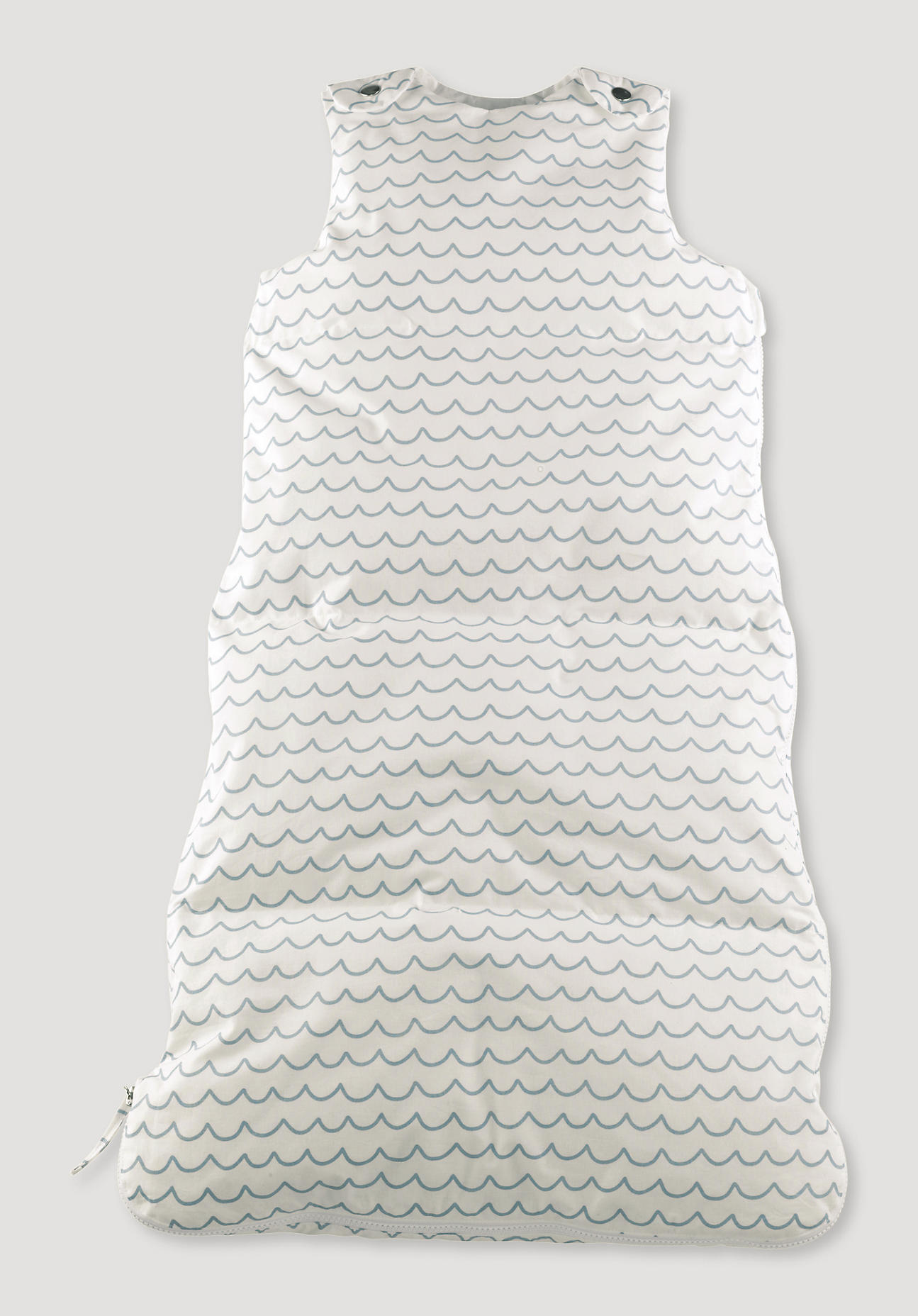 hessnatur Baby Daunen-Schlafsack – blau – Größe 090cm 70 g