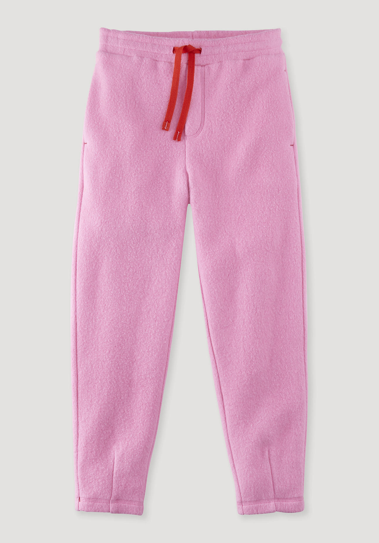 hessnatur Kinder Fleece Hose Regular aus Bio-Baumwolle - rosa Größe 158/164