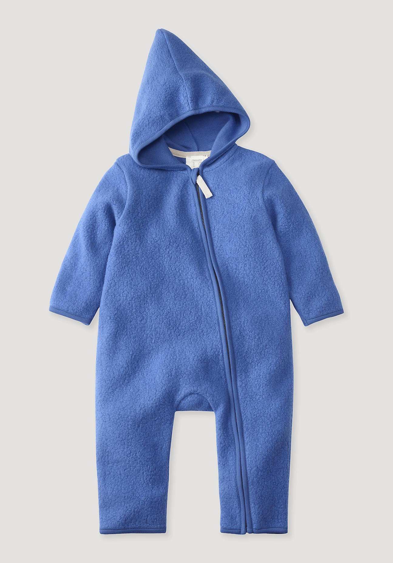 hessnatur Baby Fleece Overall Regular aus Bio-Baumwolle - blau - Größe 98