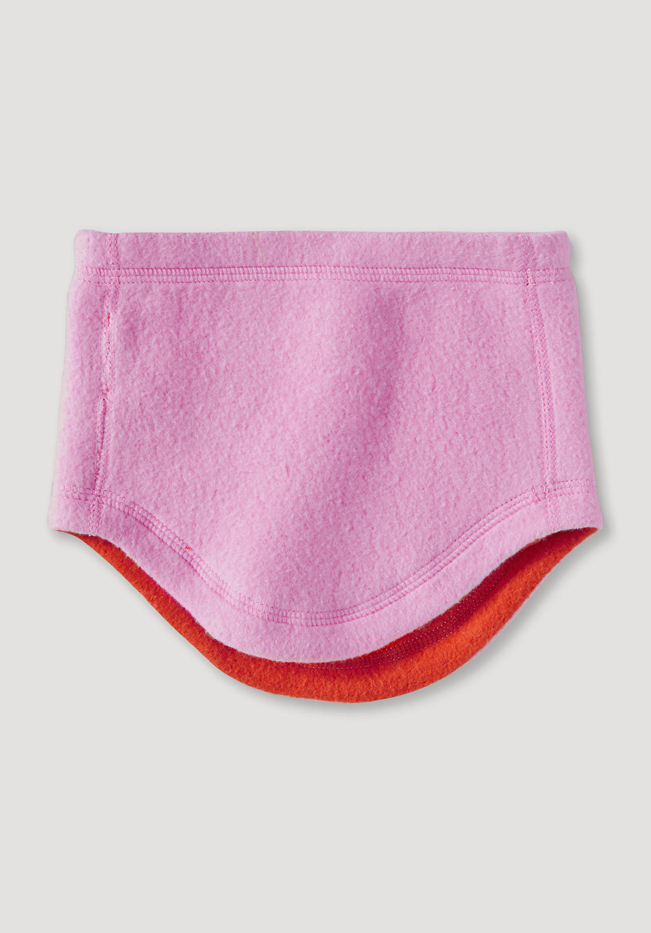 hessnatur Kinderaccessoires Fleece Schalkragen aus Bio-Baumwolle - rosa Größe 20x20