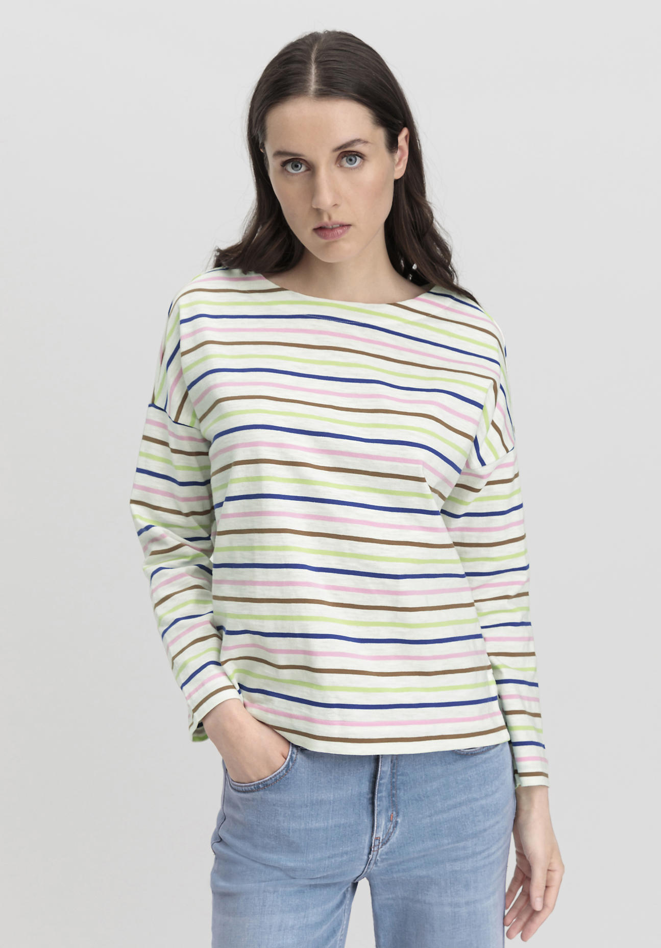 hessnatur Damen Heavy Slub Shirt Oversize aus Bio-Baumwolle - braun - Größe 40