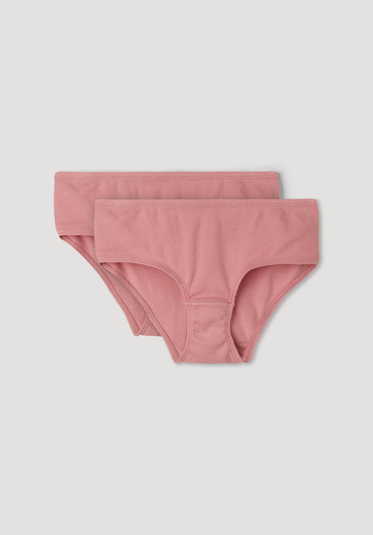 hessnatur Damen Hipster PureDAILY im 2er-Set aus Bio-Baumwolle – rosa – Größe 46