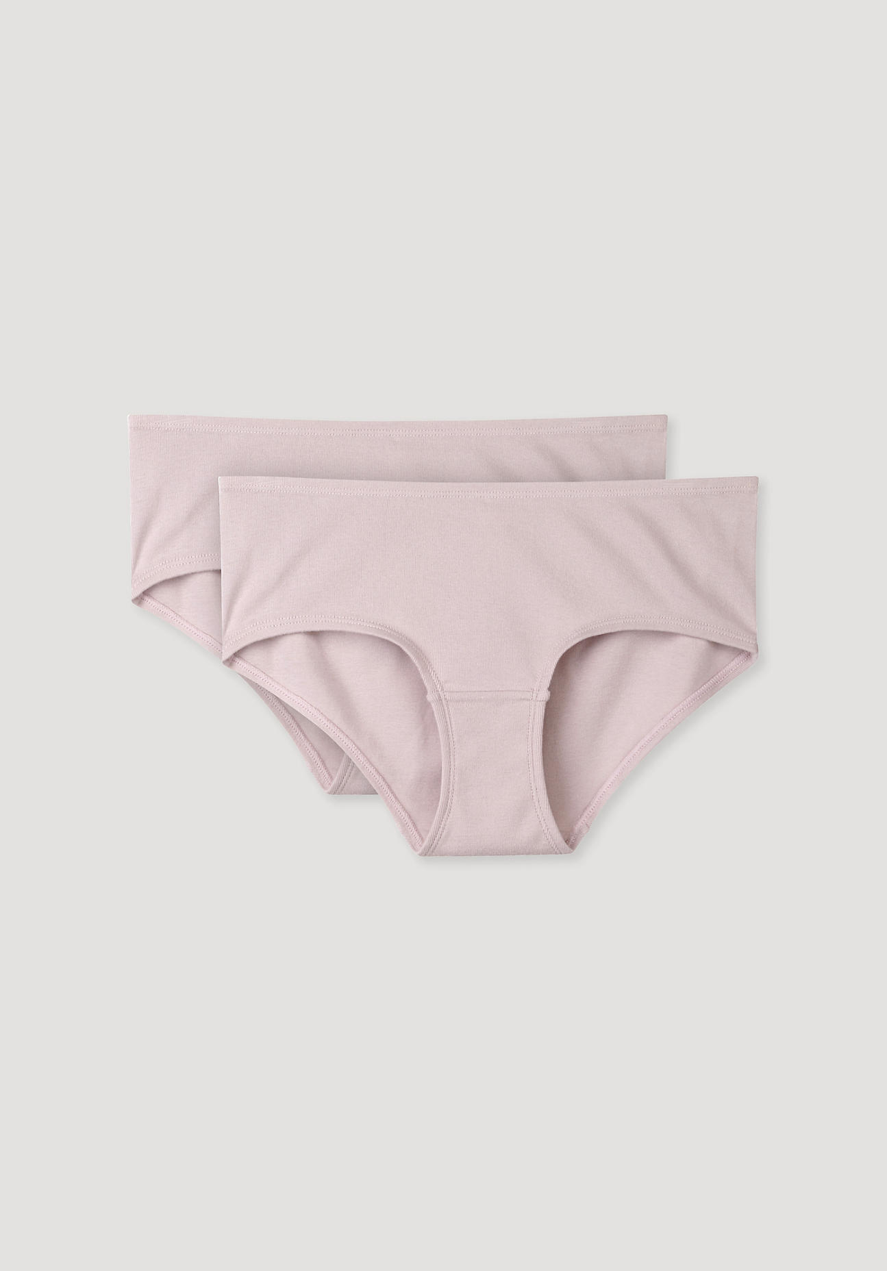 hessnatur Damen Hipster PureDAILY im 2er-Set aus Bio-Baumwolle – lila – Größe 48