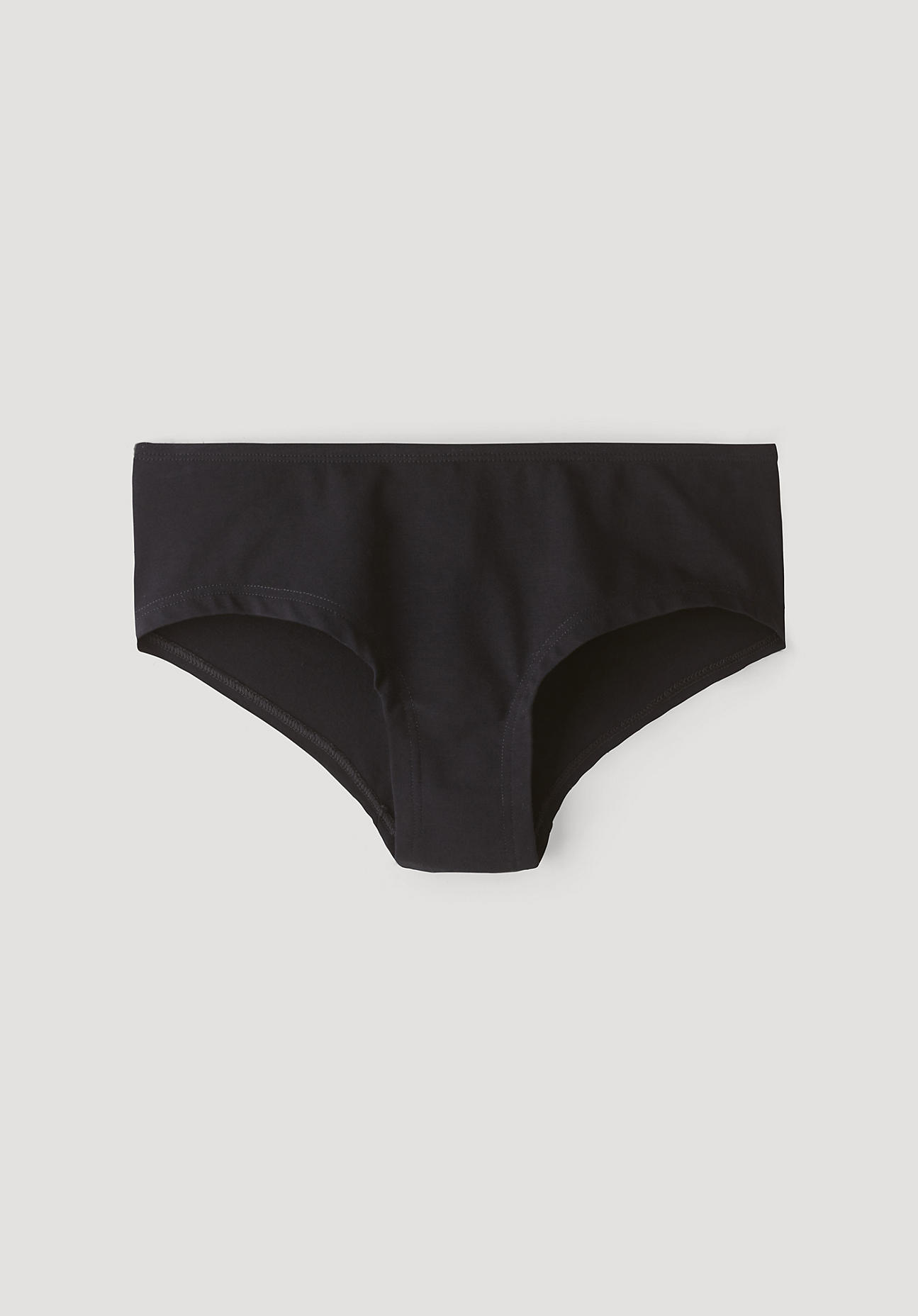 hessnatur Damen Hipster aus Bio-Baumwolle und TENCEL™Modal – schwarz – Größe 48