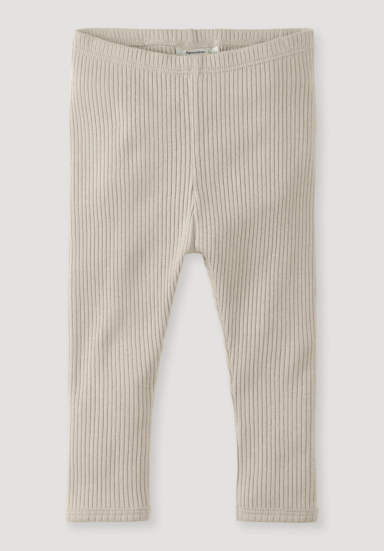hessnatur Baby Hose Slim aus Bio-Baumwolle mit Bio-Merinowolle - düne Größe 50/56
