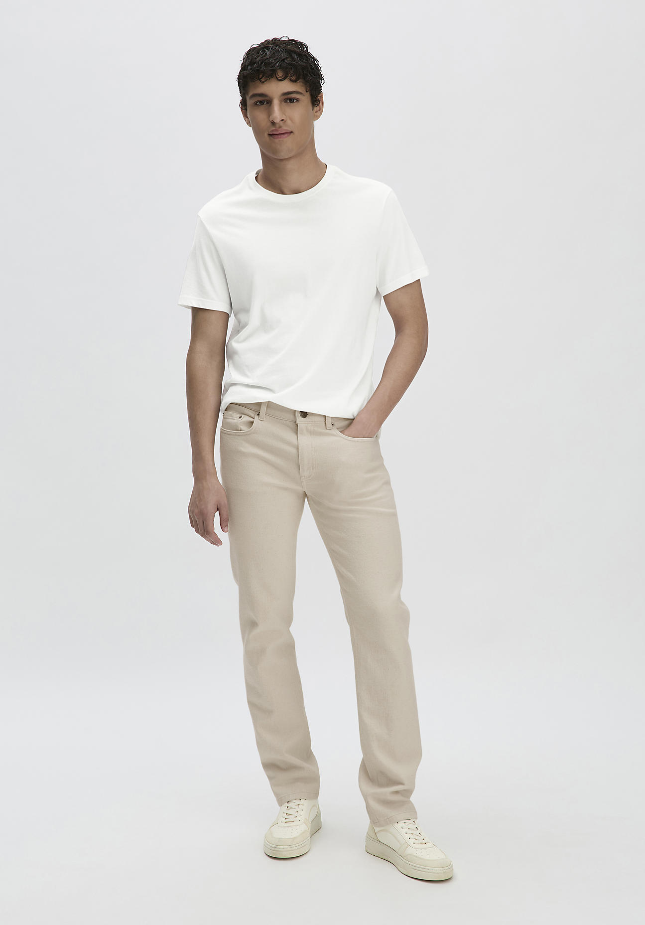 hessnatur Herren Jeans BEN Regular Straight aus Bio-Denim mit Hanf - natur Größe 31/32