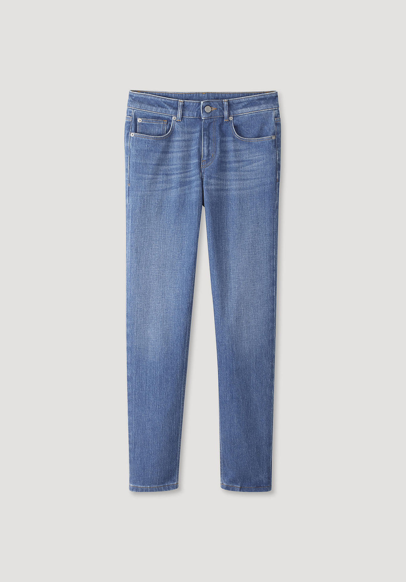 hessnatur Damen Jeans Lea Slim Fit aus Bio-Denim – blau – Größe 27/32