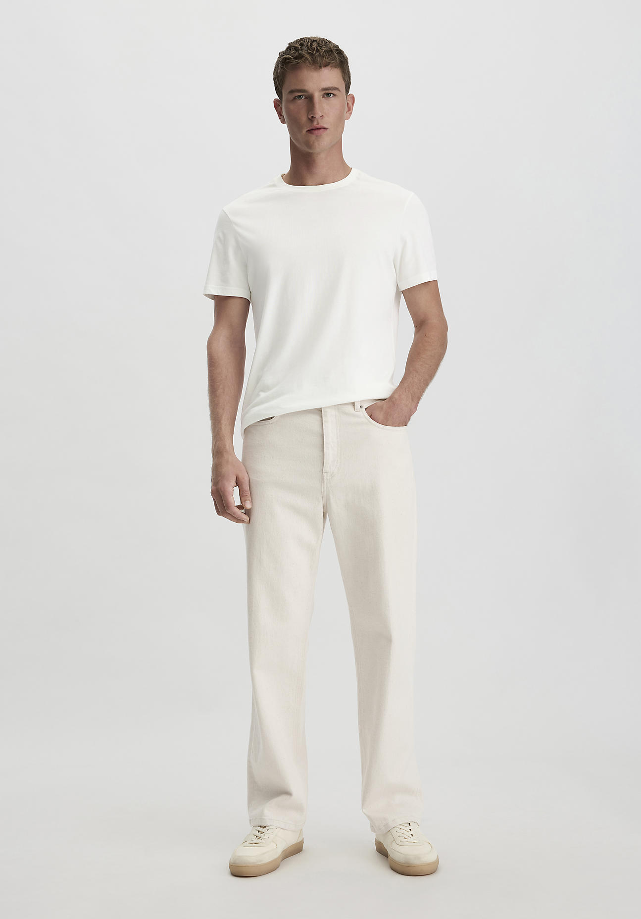 hessnatur Herren Jeans OLE Relaxed Wide Leg aus Bio-Denim mit Hanf - natur Größe 36/34