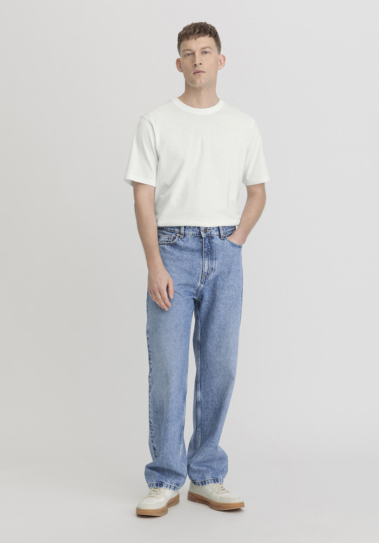 hessnatur Herren Jeans OLE Relaxed Wide Leg aus Bio-Denim - blau Größe 30/32